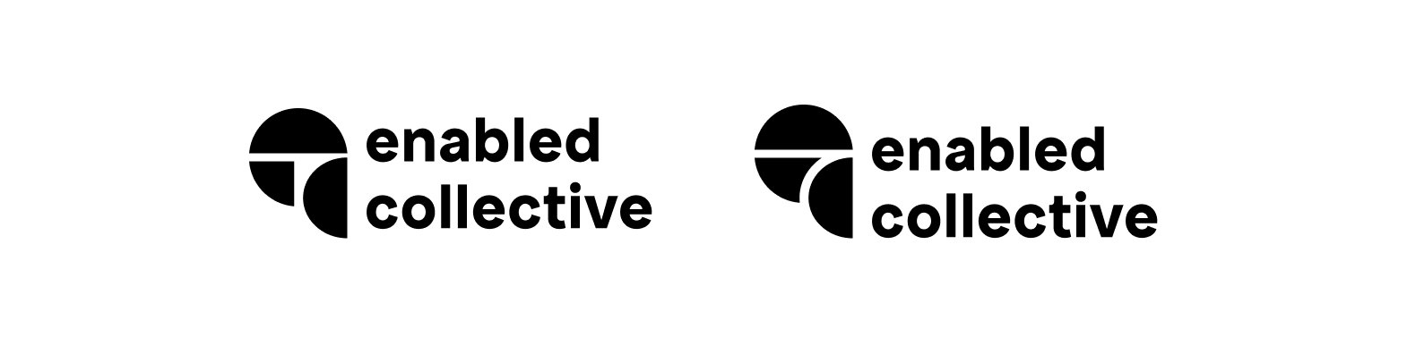 Alternative logo concept for enabled collective
