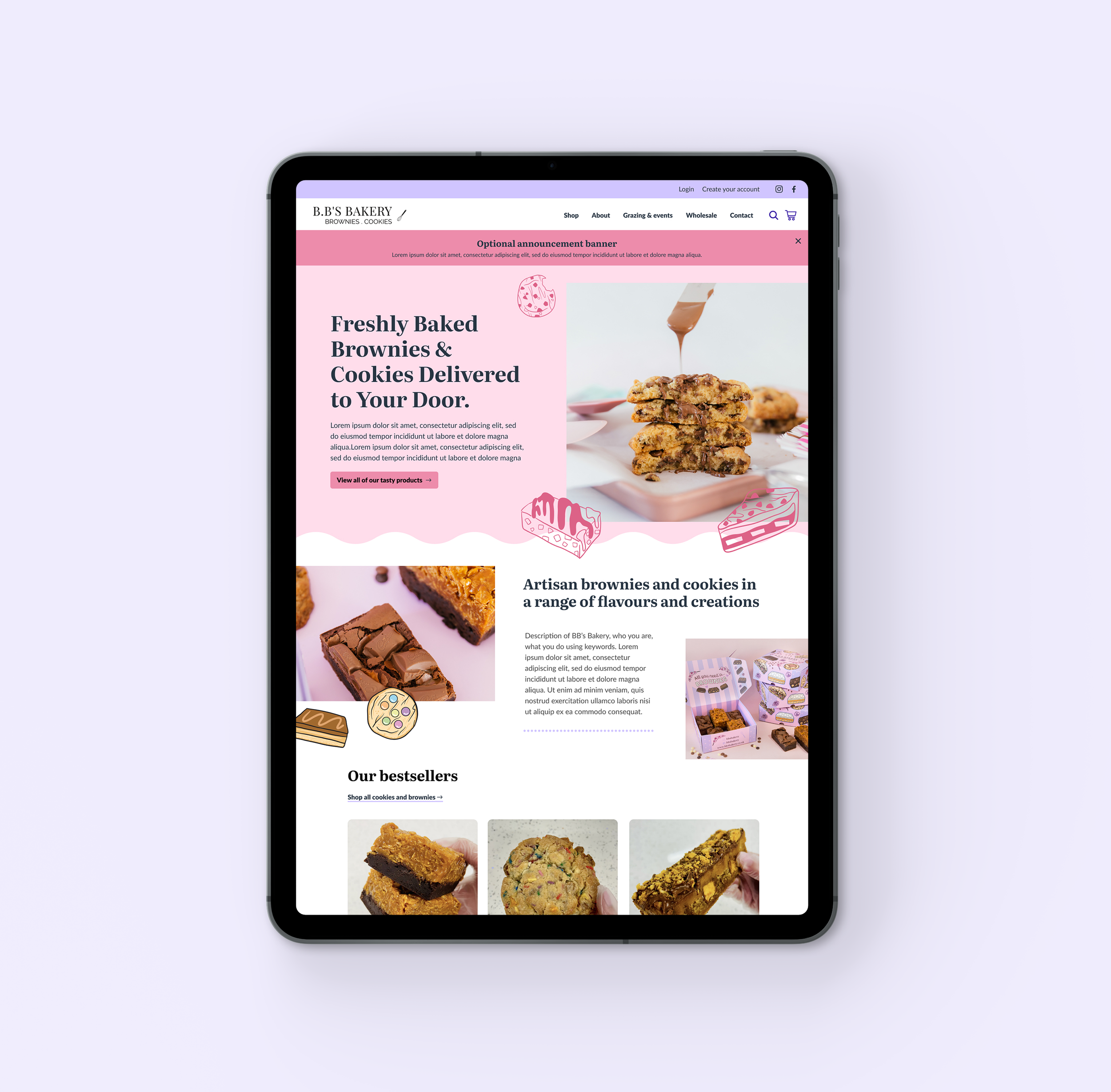 Website & brand refresh for Online Artisan Bakery