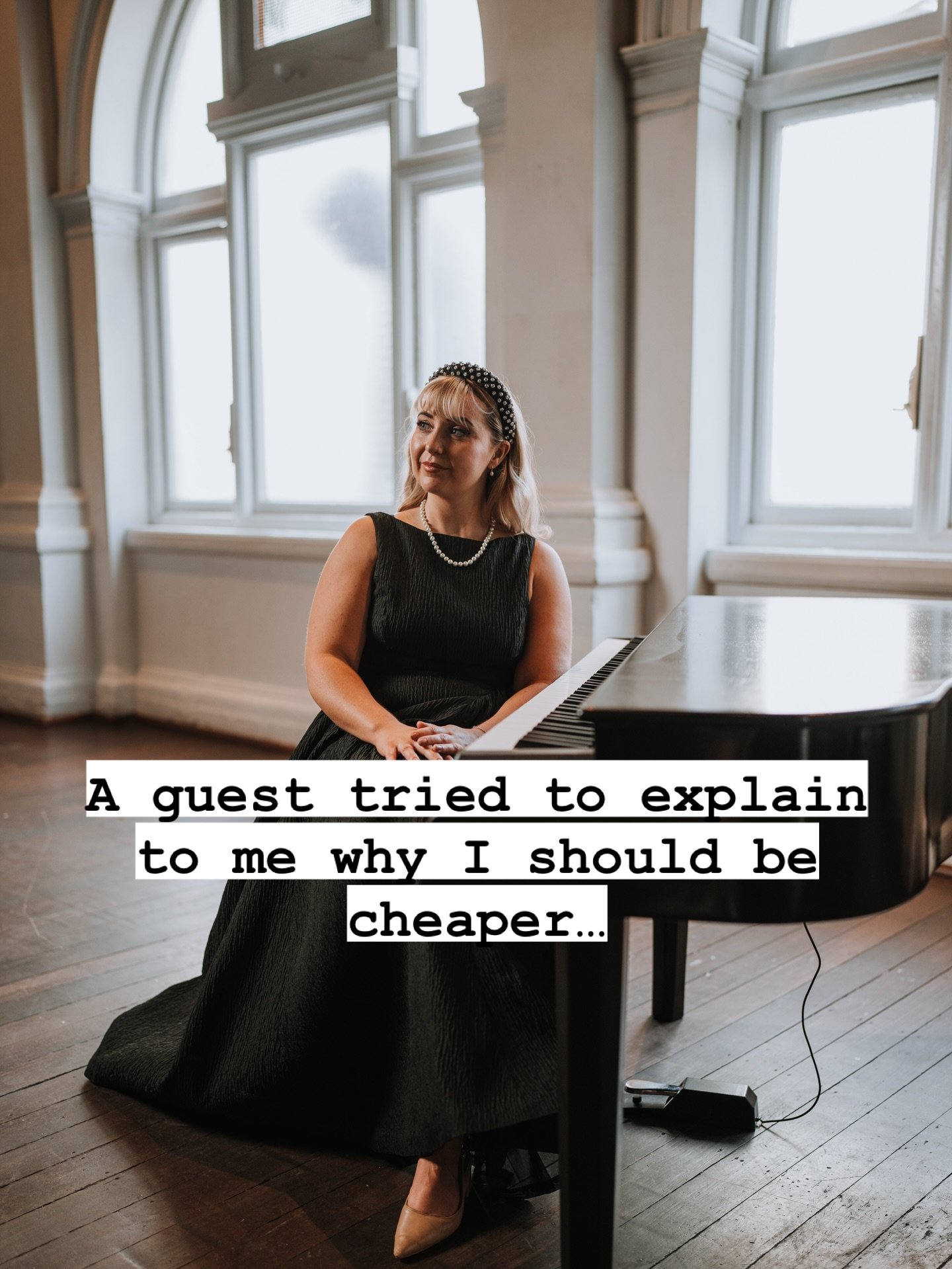 I&rsquo;m always up for a chat, but not when it feels like a dig! 

#boutiquemusic #rubymiguel #weddingplanning #weddingmusic #weddingmusician #weddingentertainment #weddingceremony #weddingplanningtips #weddingreels #perthsinger #perthpianist #perth