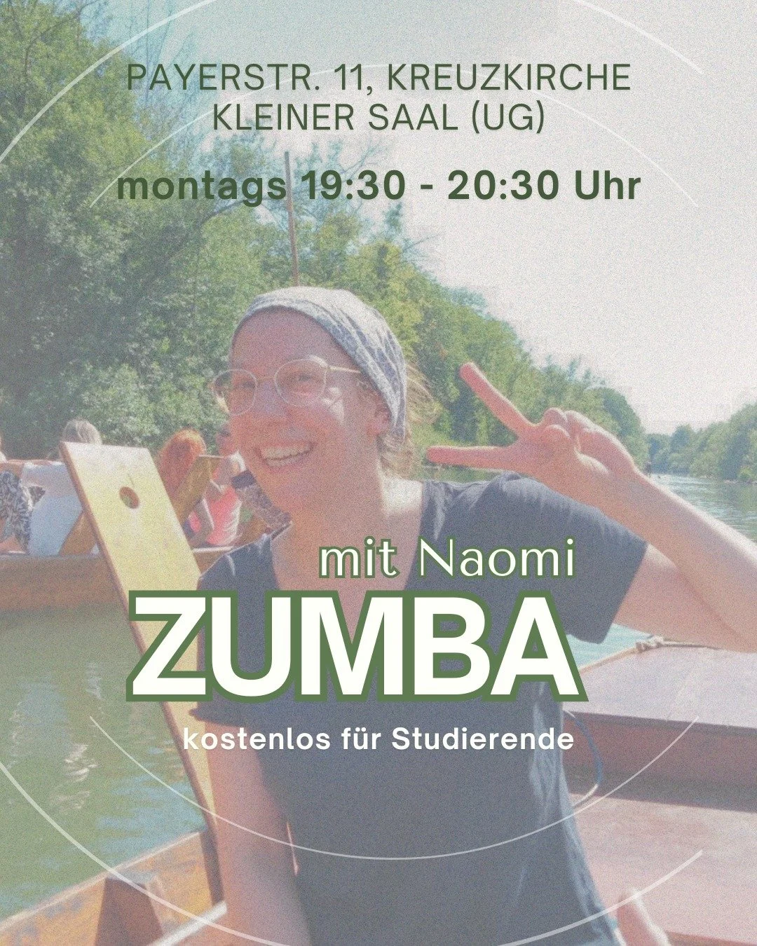 Heute Abend hei&szlig;t es wieder &quot;Zumba&quot;!
Kostenlos und ohne Anmeldung f&uuml;r Studierende.