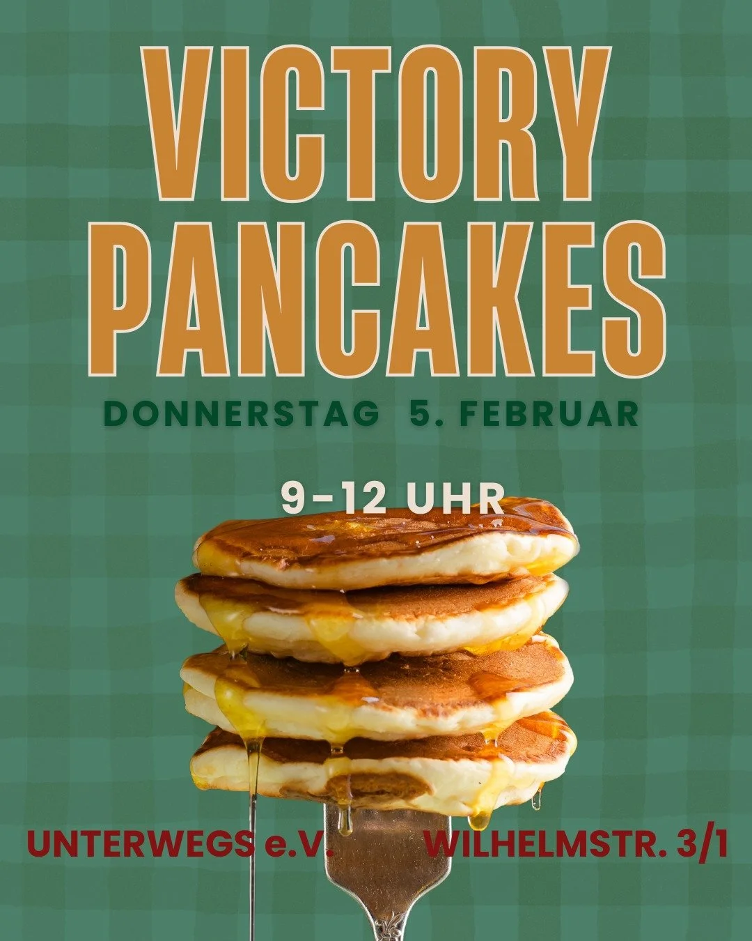 Noch mehr Pancakes morgen von 9 bis 12 Uhr! Wir freuen uns auf euch :) 

#unterwegst&uuml; #unit&uuml;bingen #wintersemester #studierenint&uuml;bingen #essen #pancakes #gemeinschaft
