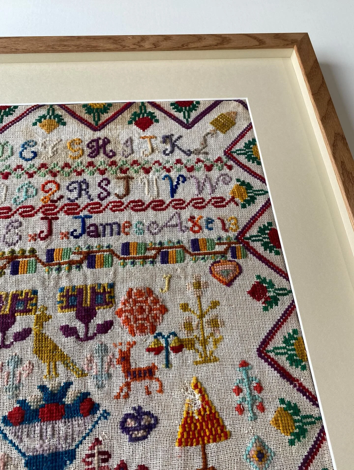 &ldquo;Joe is such a great framer - thoughtful, meticulous, and he really listens to what you would like. He framed a very delicate sampler that&rsquo;s been in my family for over 150 years. Not the easiest of jobs as it was frayed at the edges and a