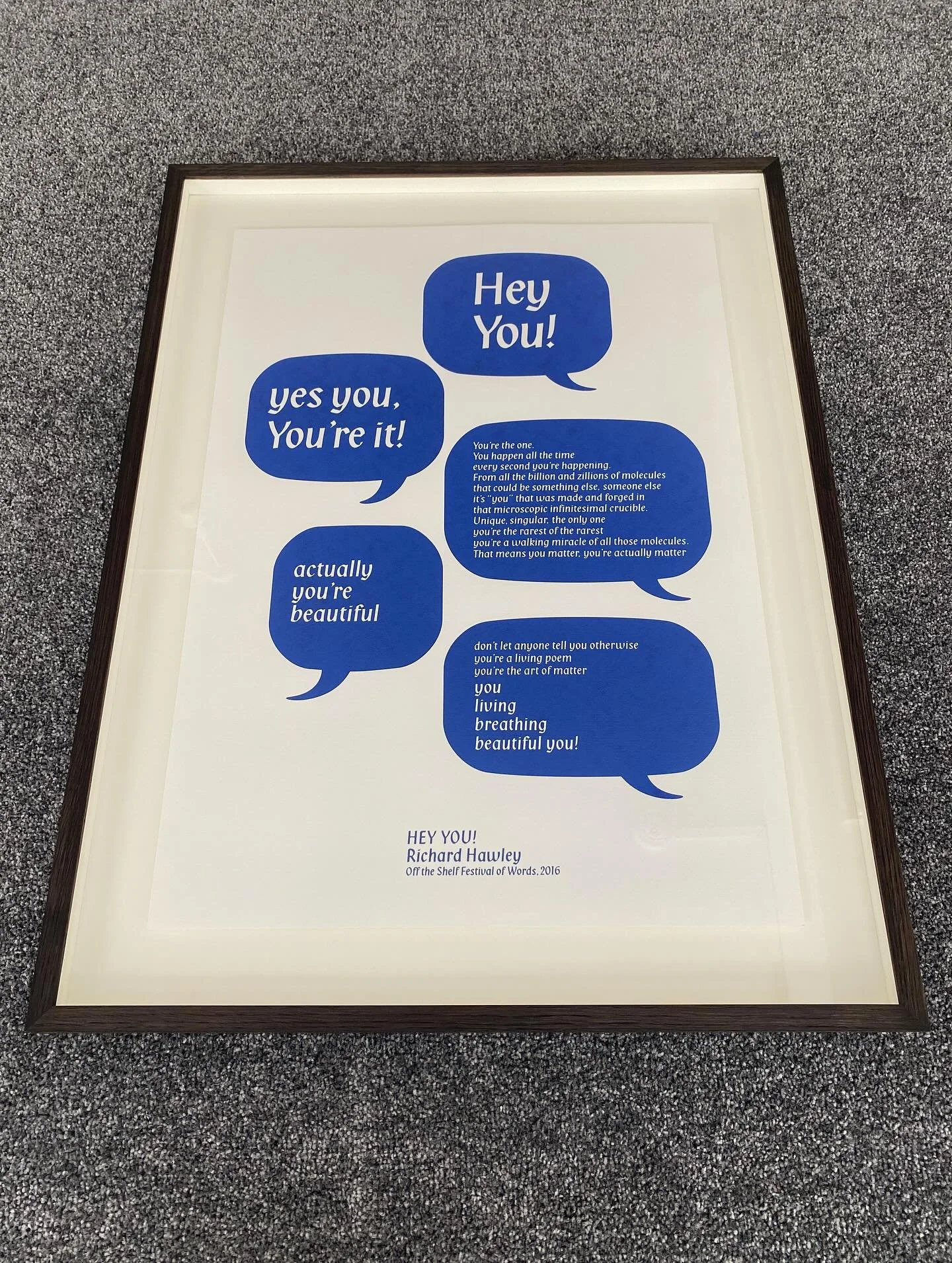 Last week I framed this cracking @richardhawley print for @sheffmuseums archive. Printed by the lovely folk down @hunkprint. Framed in a @roseandhollis 15mm oak profile stained and waxed to black, float mounted and framed to FATG Level 2, Conservatio