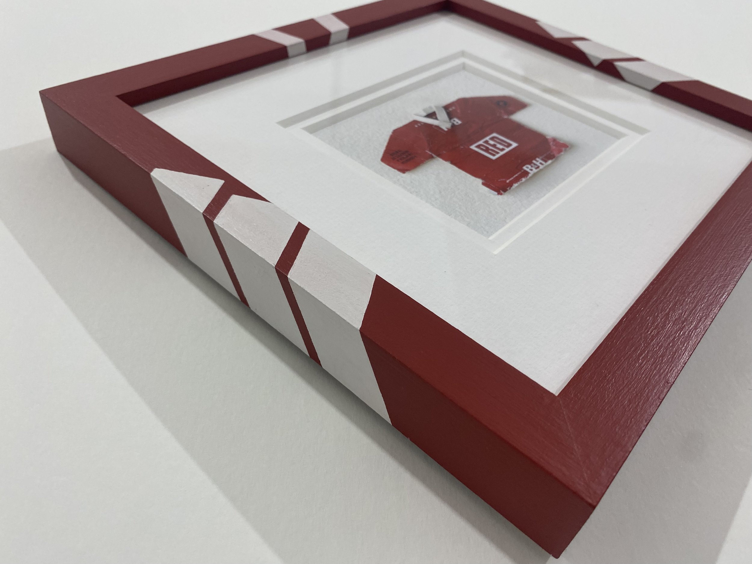 Hand painted frame Liverpool adidas kit