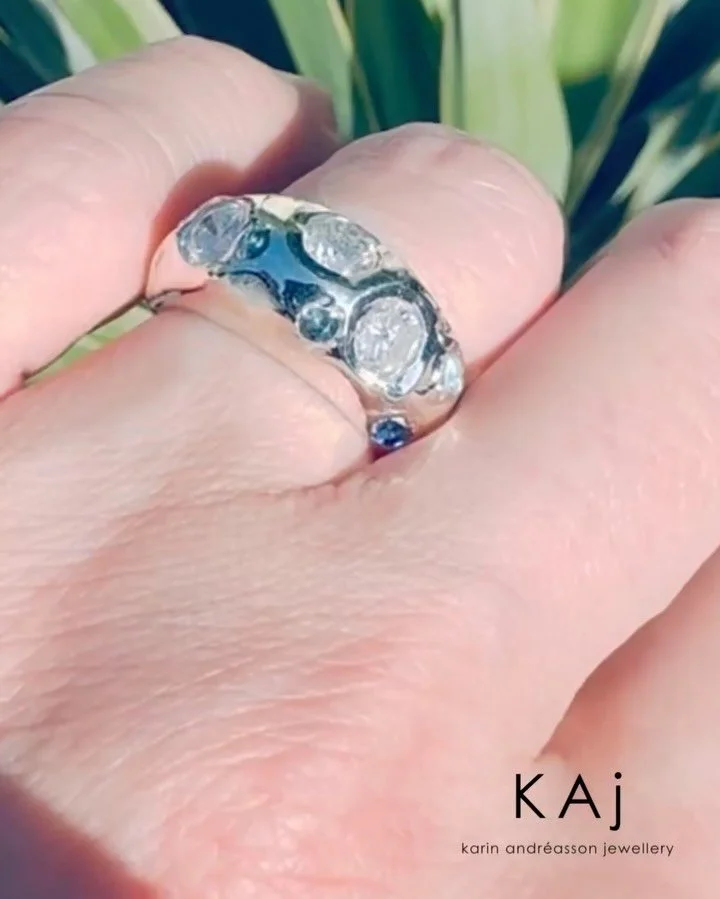 My favourite work is when I get asked to creat a very special piece for a client. 💍✨
Ed had a very specific idea about the shape Helen wanted for her engagement ring and that we had to use diamonds from her grandmother&rsquo;s old ring. He was also 