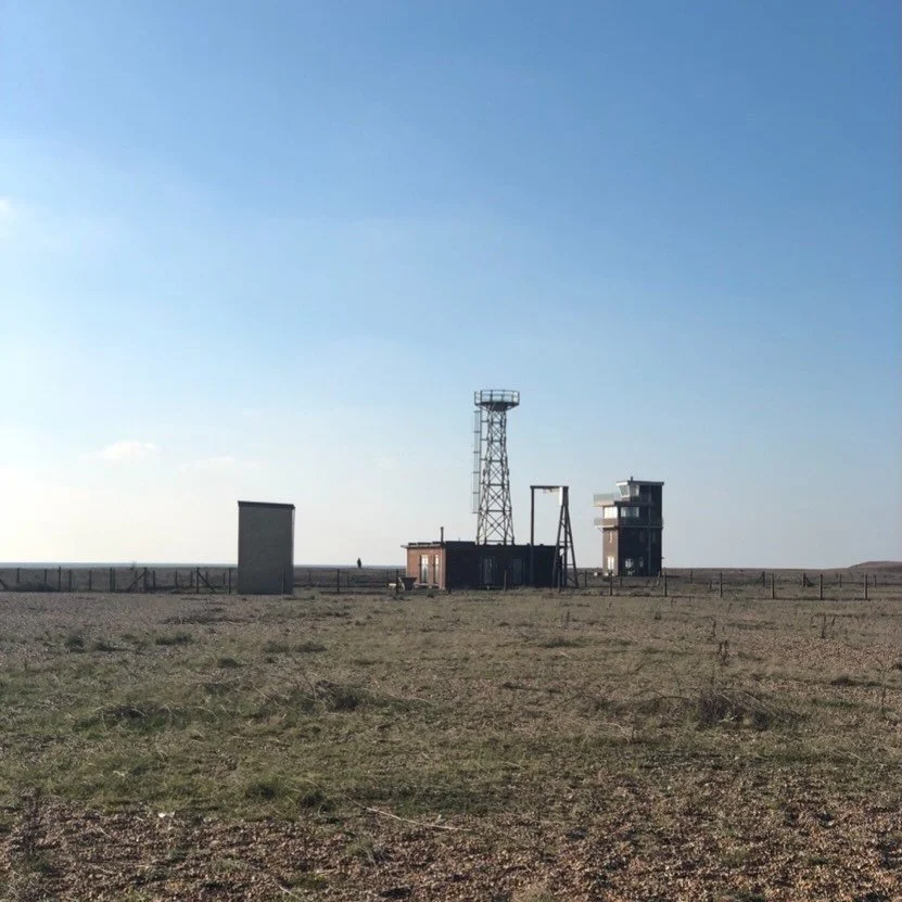 My favourite place on this island - Dungeness - 
Britain&rsquo;s only desert - a place with a mixture of wooden fishermen&rsquo;s huts, nuclear power stations, a lifeguard tower and an old foghorn testing station - it&rsquo;s apocalyptic! 
It&rsquo;s