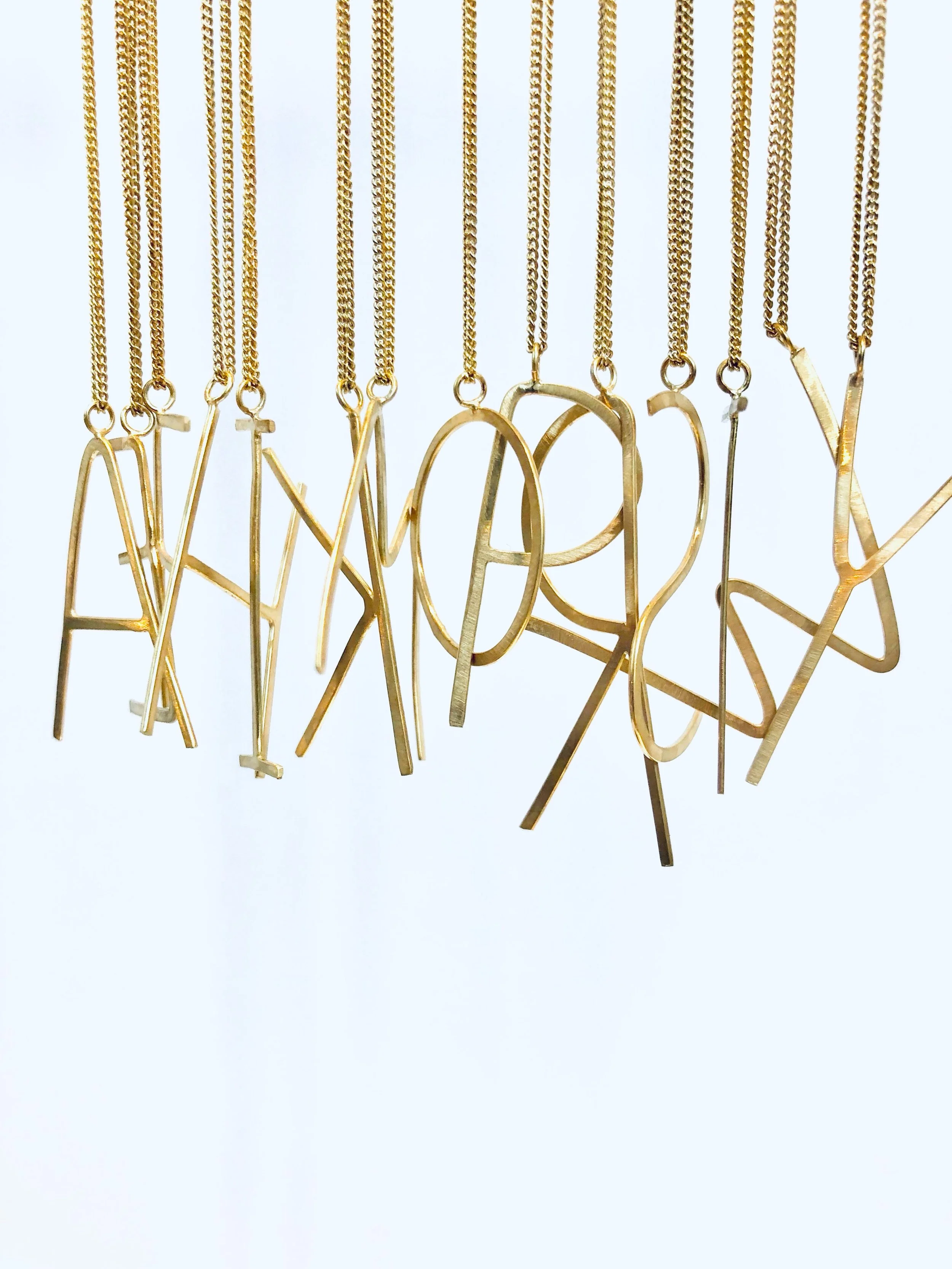 Initials, letters, the alphabet&hellip; Different styles through the years of KARIN&hellip; 
You know you can have your specific letter made, or initials or name, in fact I often get requests from my customers to make their bespoke letter combination