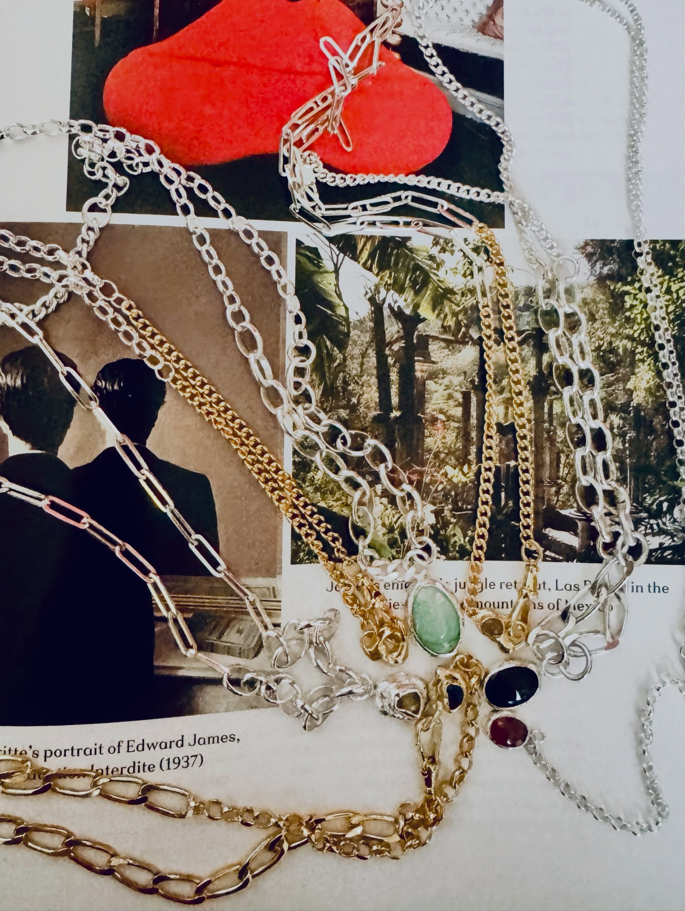 A few of the new for this weekends Broadway trade&hellip; focused on making necklaces and rings this week. I&rsquo;m personally here today until 5pm. ❤️ #karinandreassonjewellery #broadwaymarket #oneoffjewellery