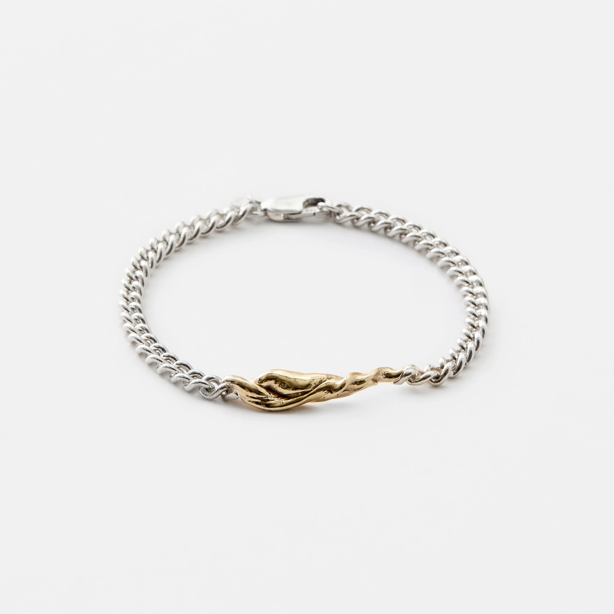 Lock bracelet silver and gold version