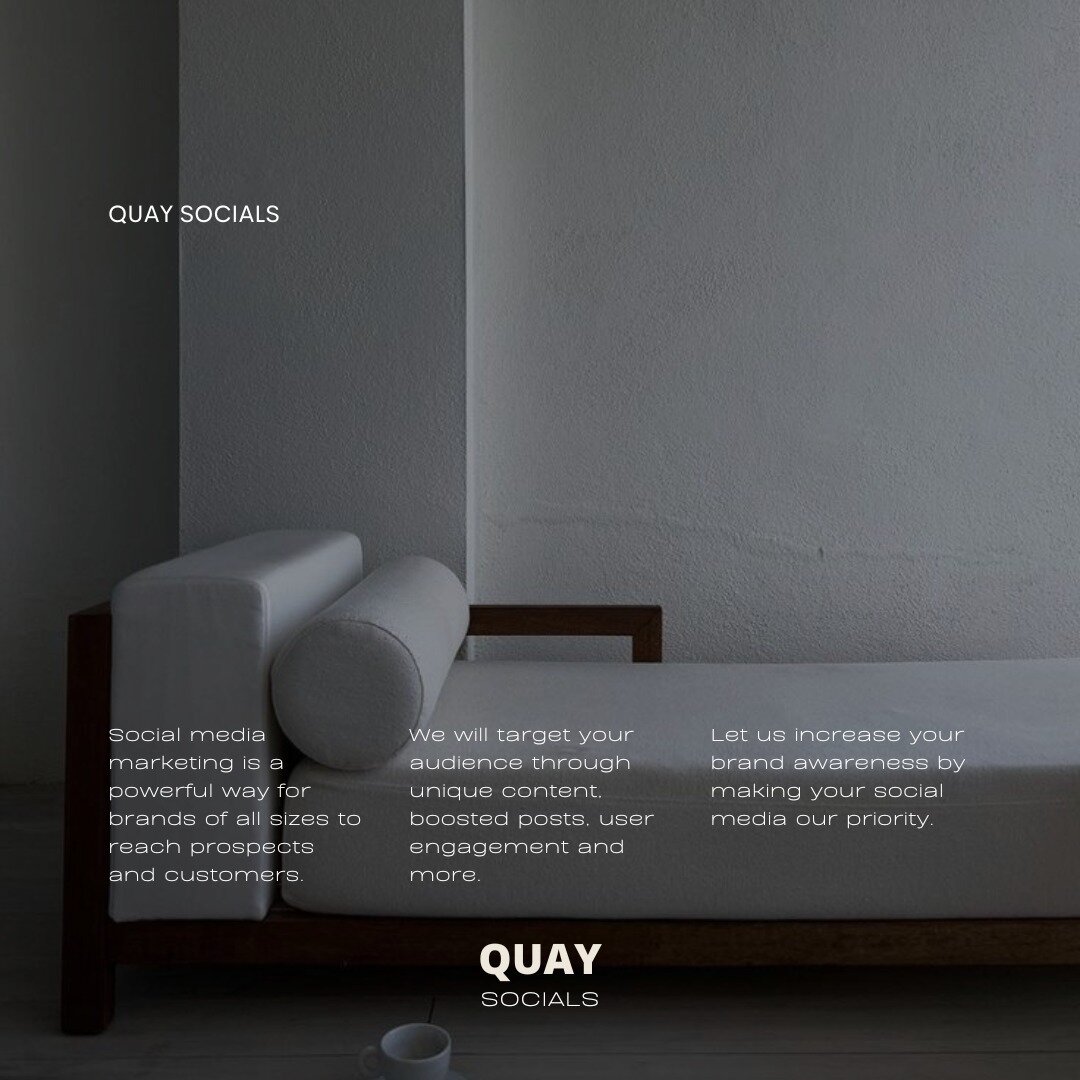 Elevate your brand&rsquo;s socials to the next level with Quay Socials ⚡️