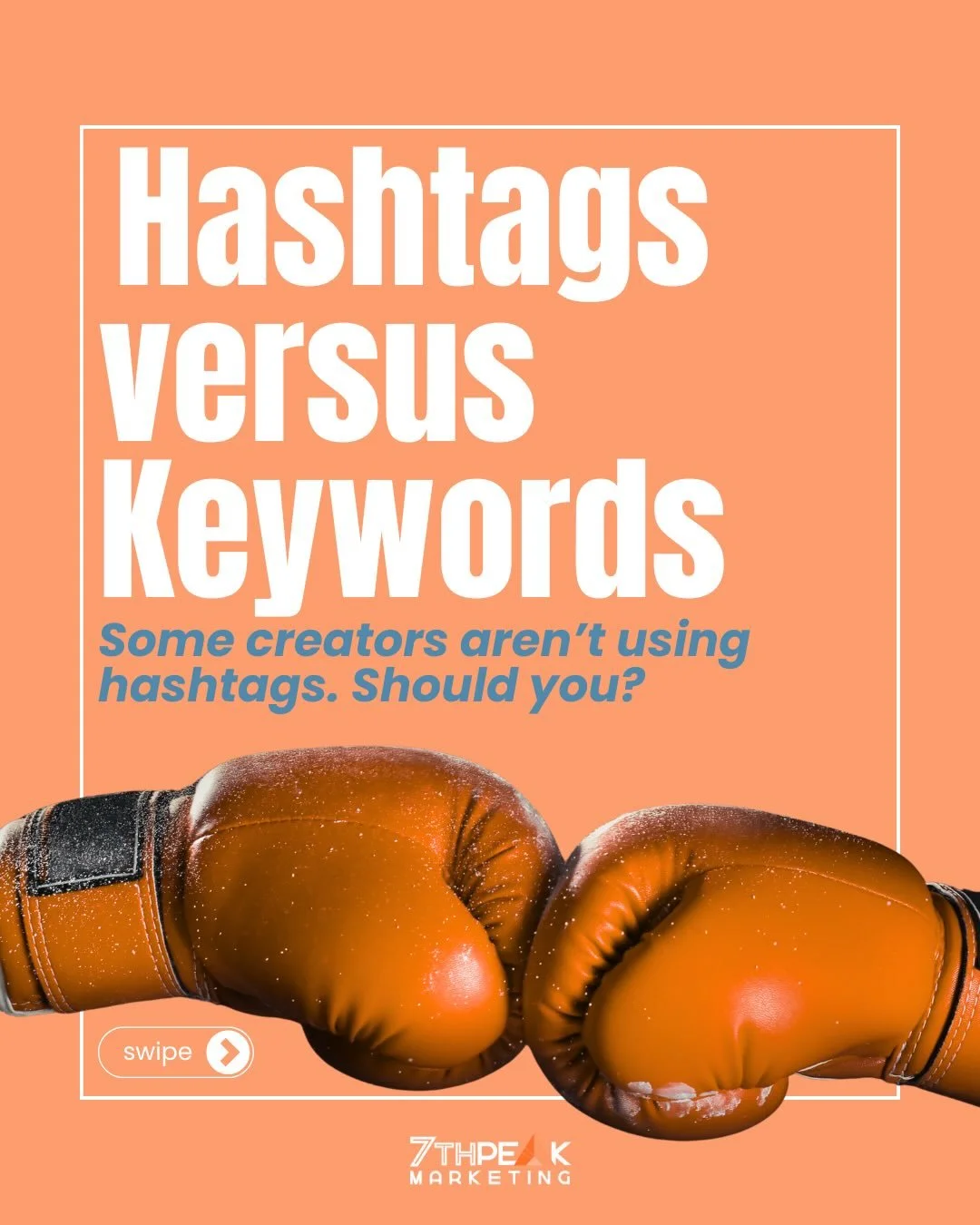 Some creators aren&rsquo;t using hashtags. Should you?  Read through this to see whether your focus should be on keywords or hashtags then decide what makes sense for your content. Need help optimizing your content? Let&rsquo;s talk! 

DM us to learn