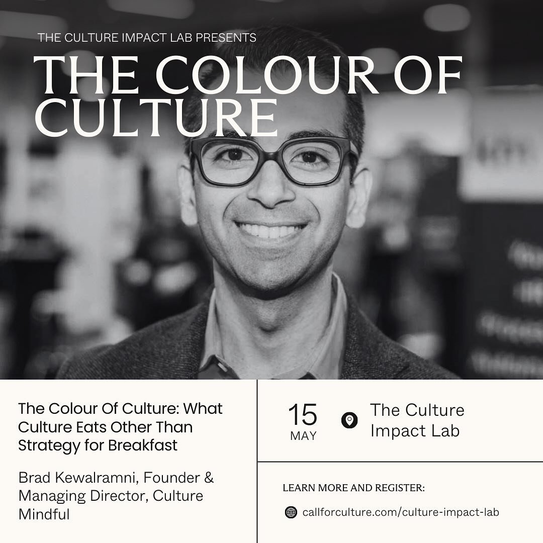 Traditionally, the business case for culture change has been focused on outcomes like better organizational performance and productivity. Happening on day one of the Culture Impact Lab, Brad Kewalramni&rsquo;s session,The Colour Of Culture: What Cult