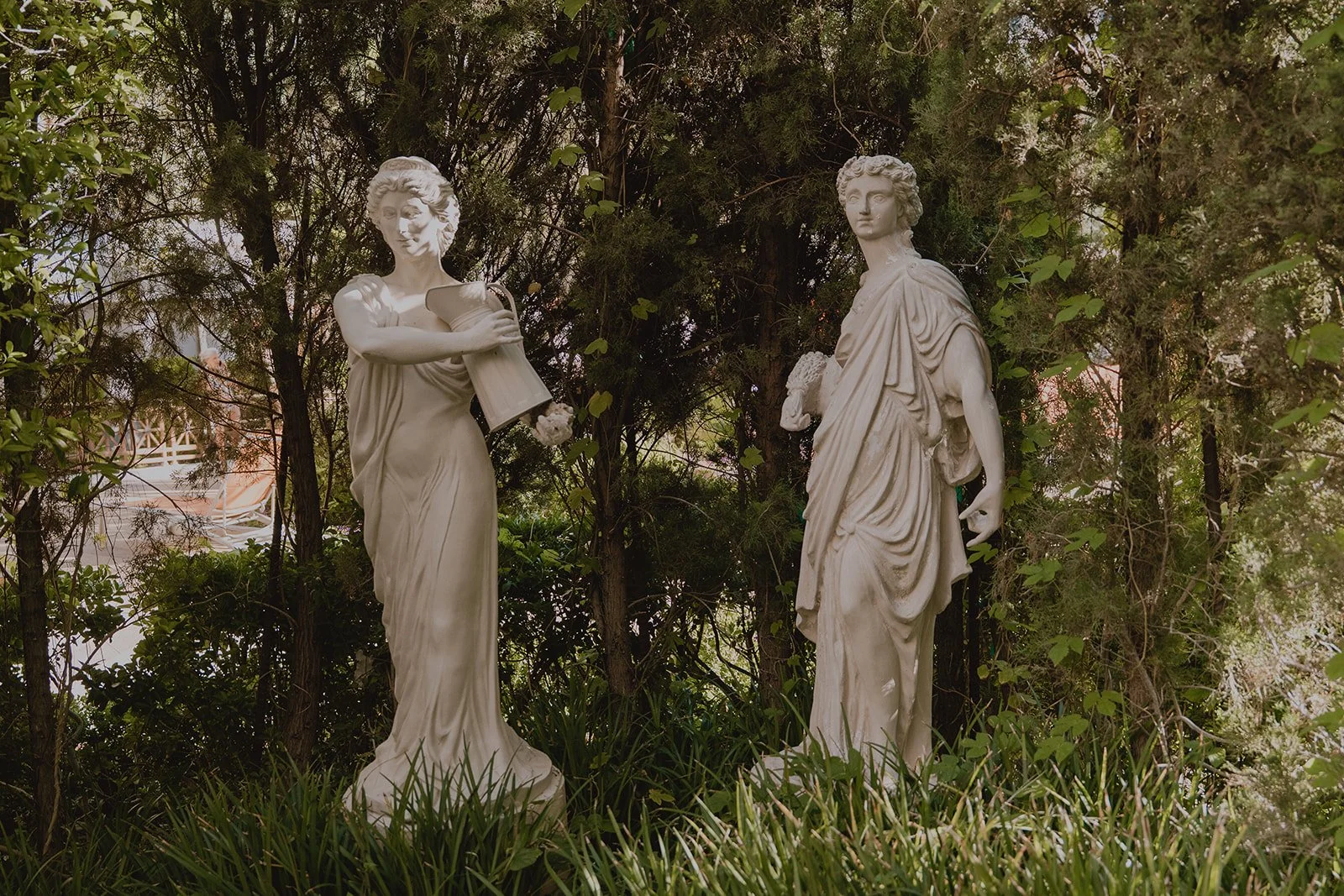Statues at Caesars Palace Venus Garden