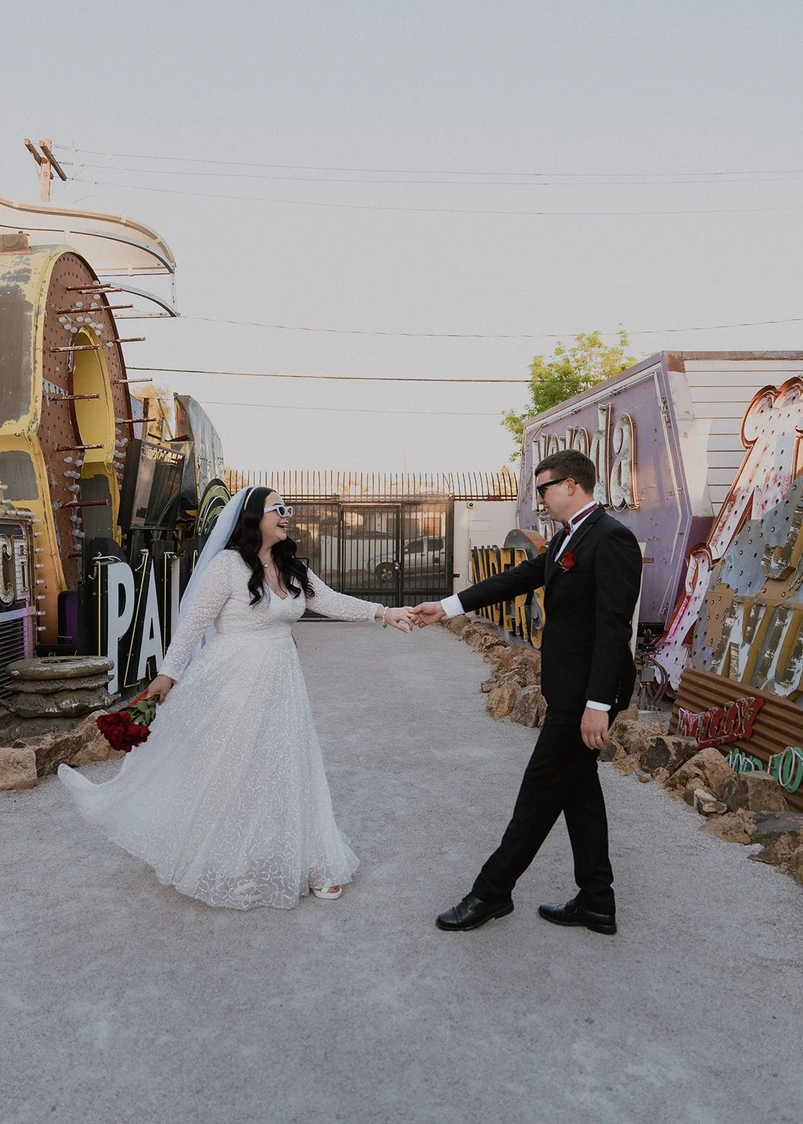 Bride and groom dancing in The North Gallery.