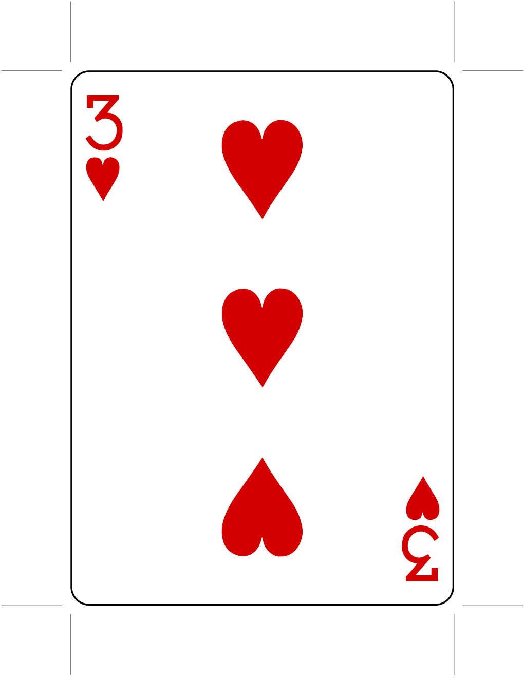 Three of Hearts