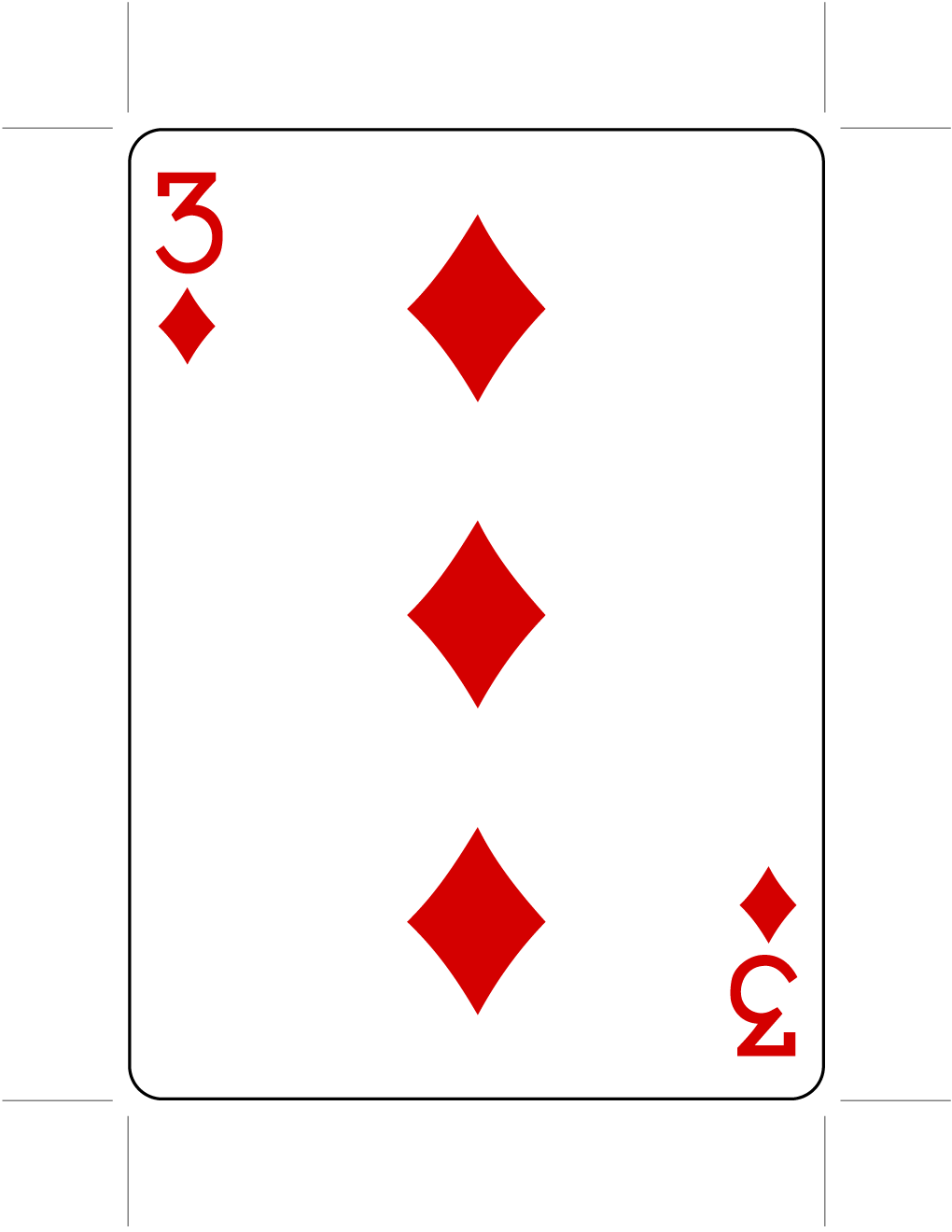 Three of Diamonds