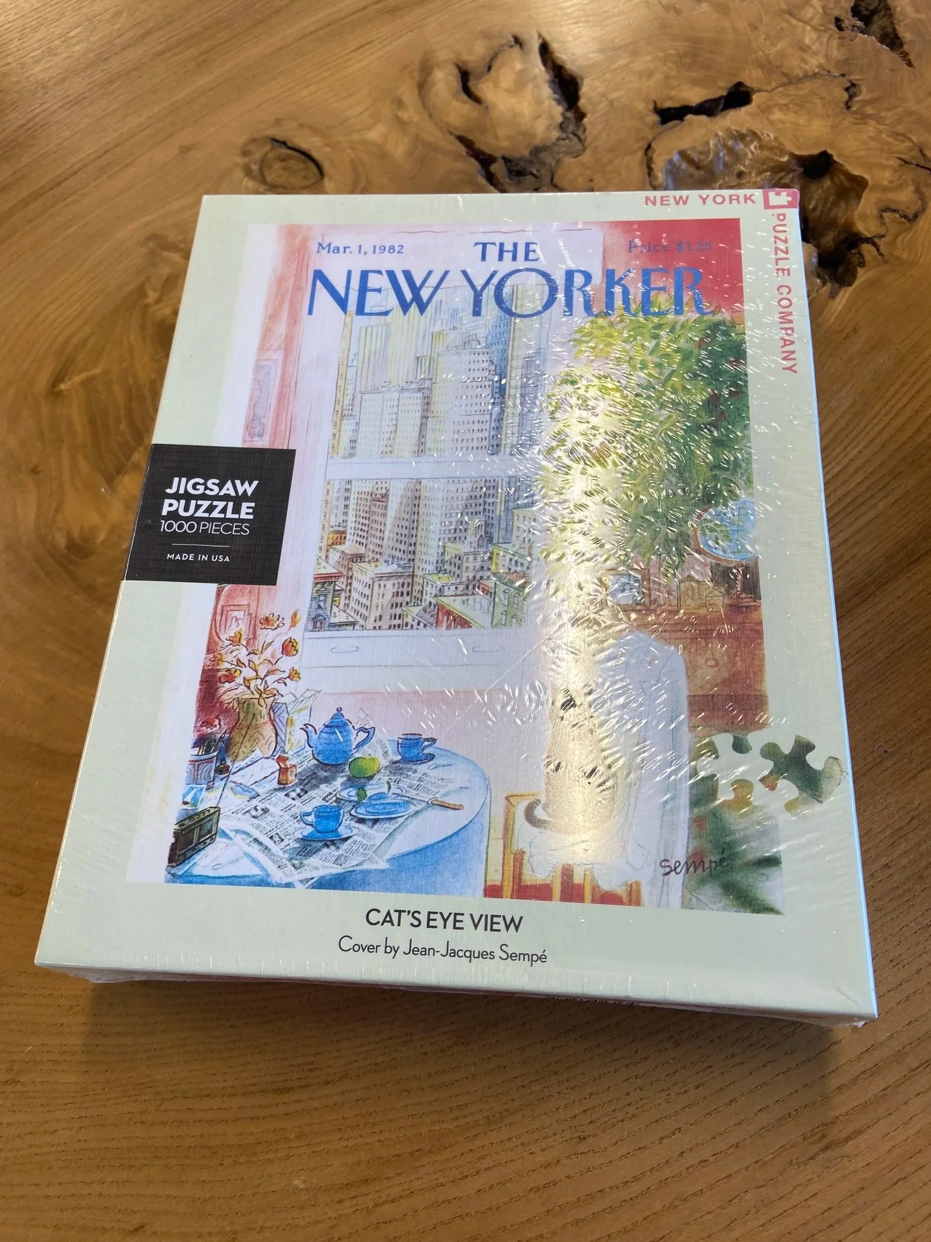 New Yorker Cat's Eye View 1000 piece puzzle (Value $20)