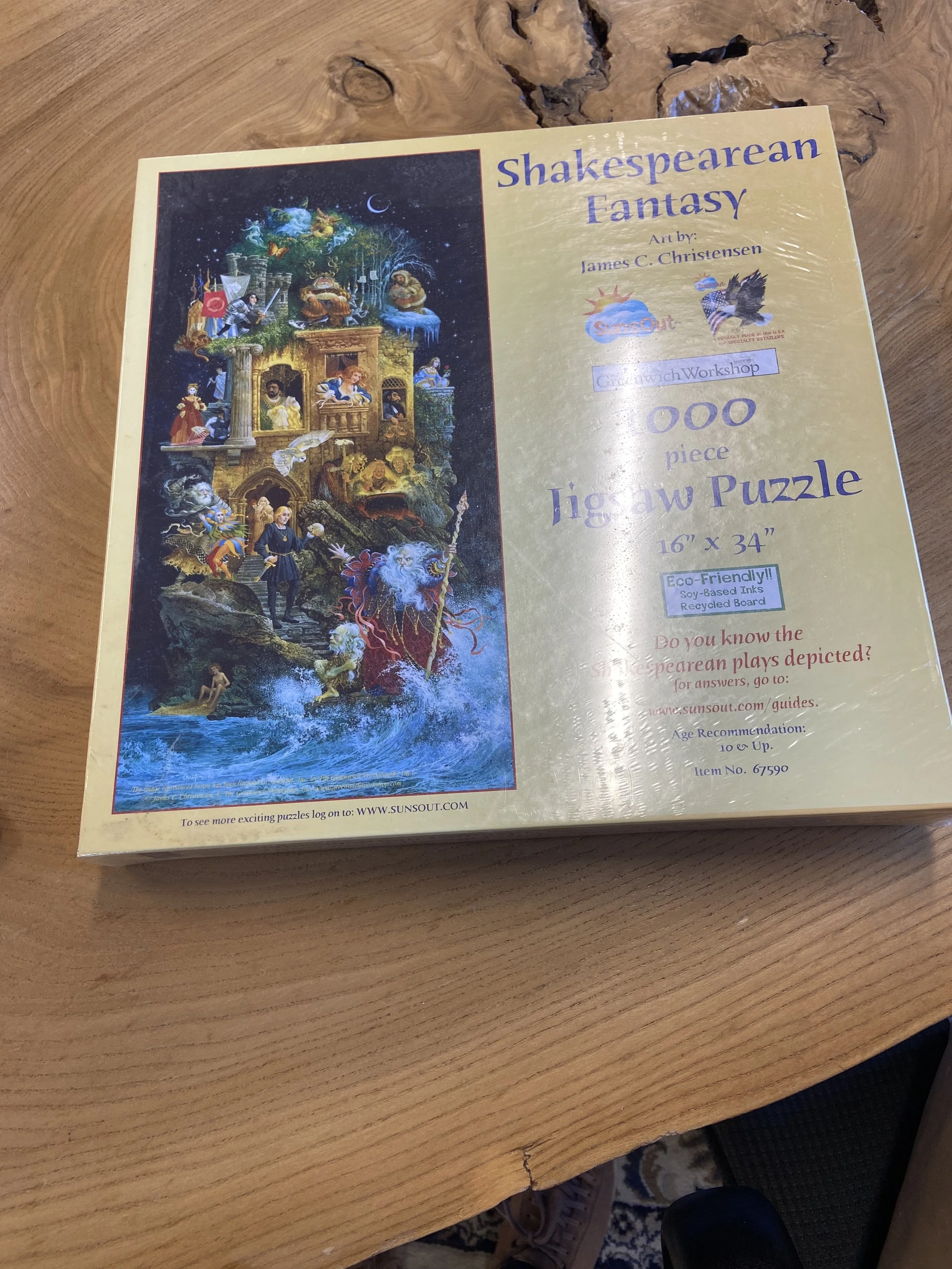 Shakespearean Fantasy 1000 piece puzzle (Value $20)