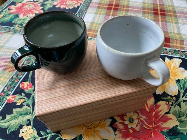 Handmade Japanese ceramic cups (value $80)
