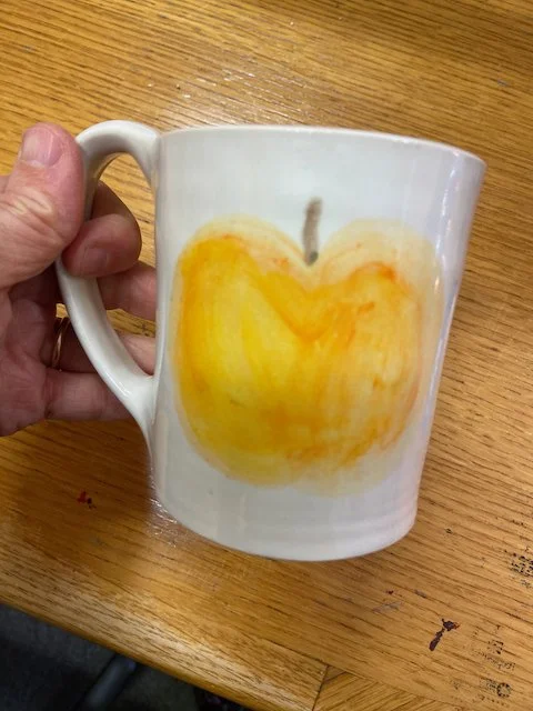 Handmade mug by Esther White (value $50)