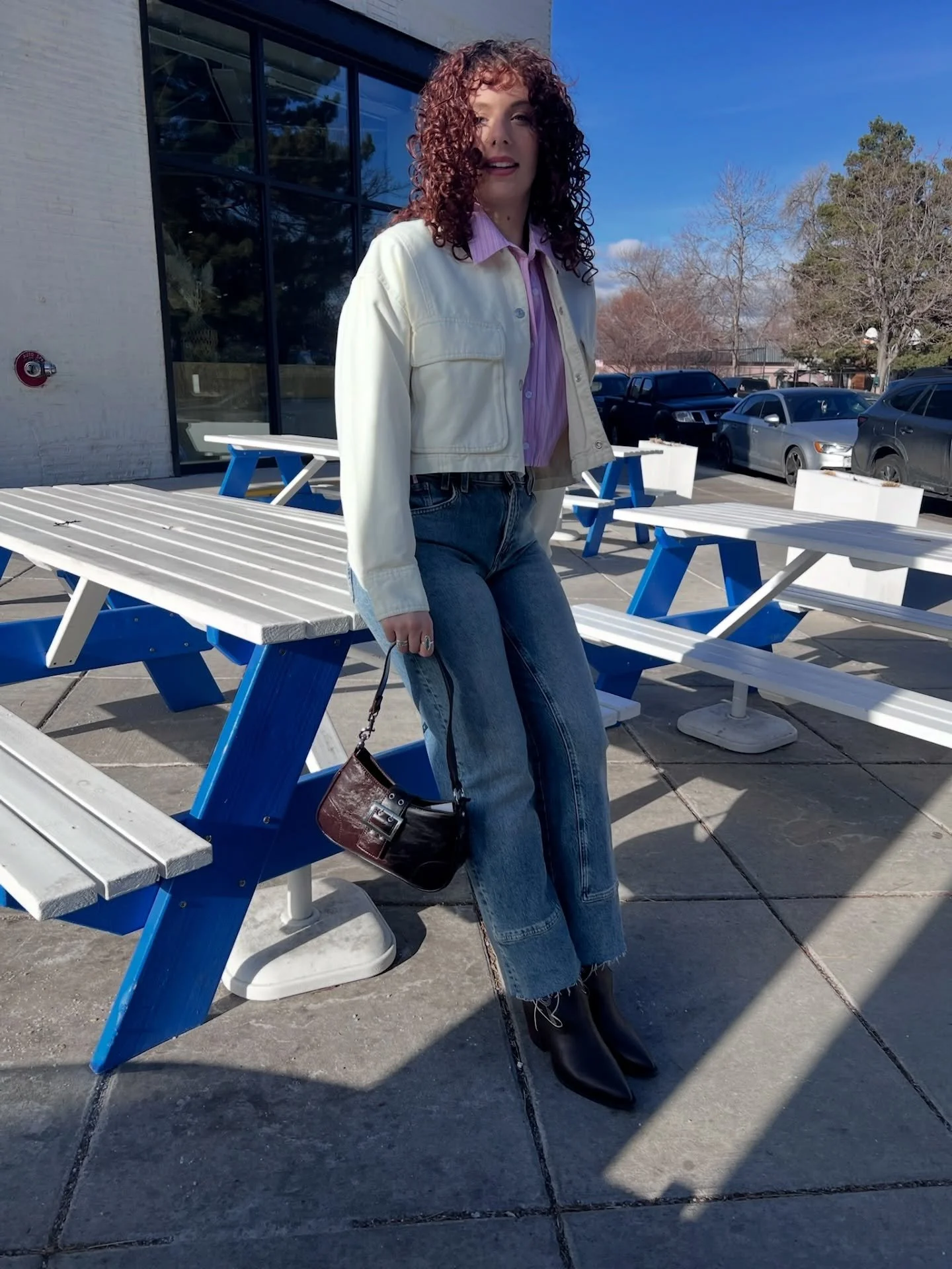 When the bag matches the boots >>