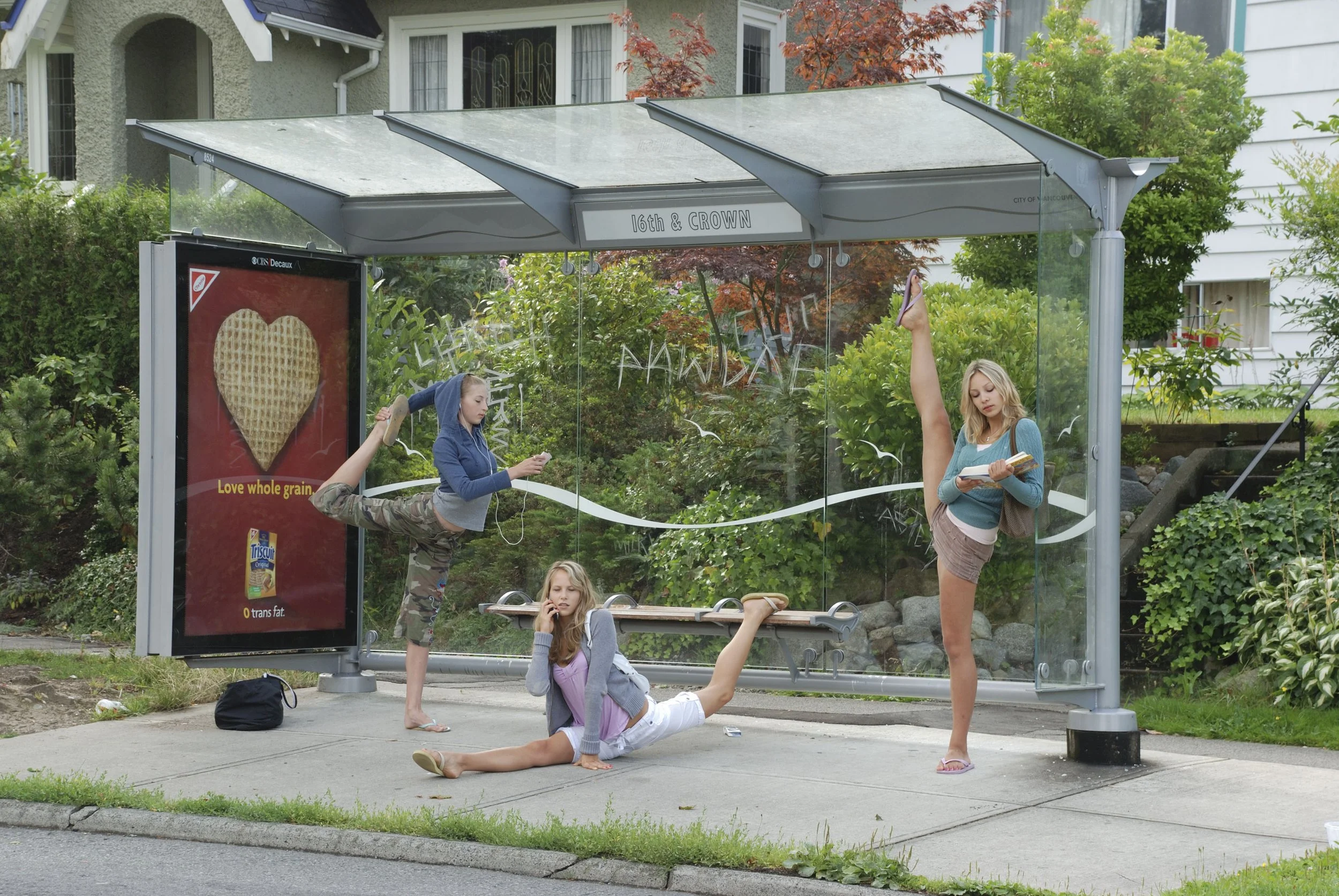 Rhythmic Gymnastics at the Bus Shelter, 2005
