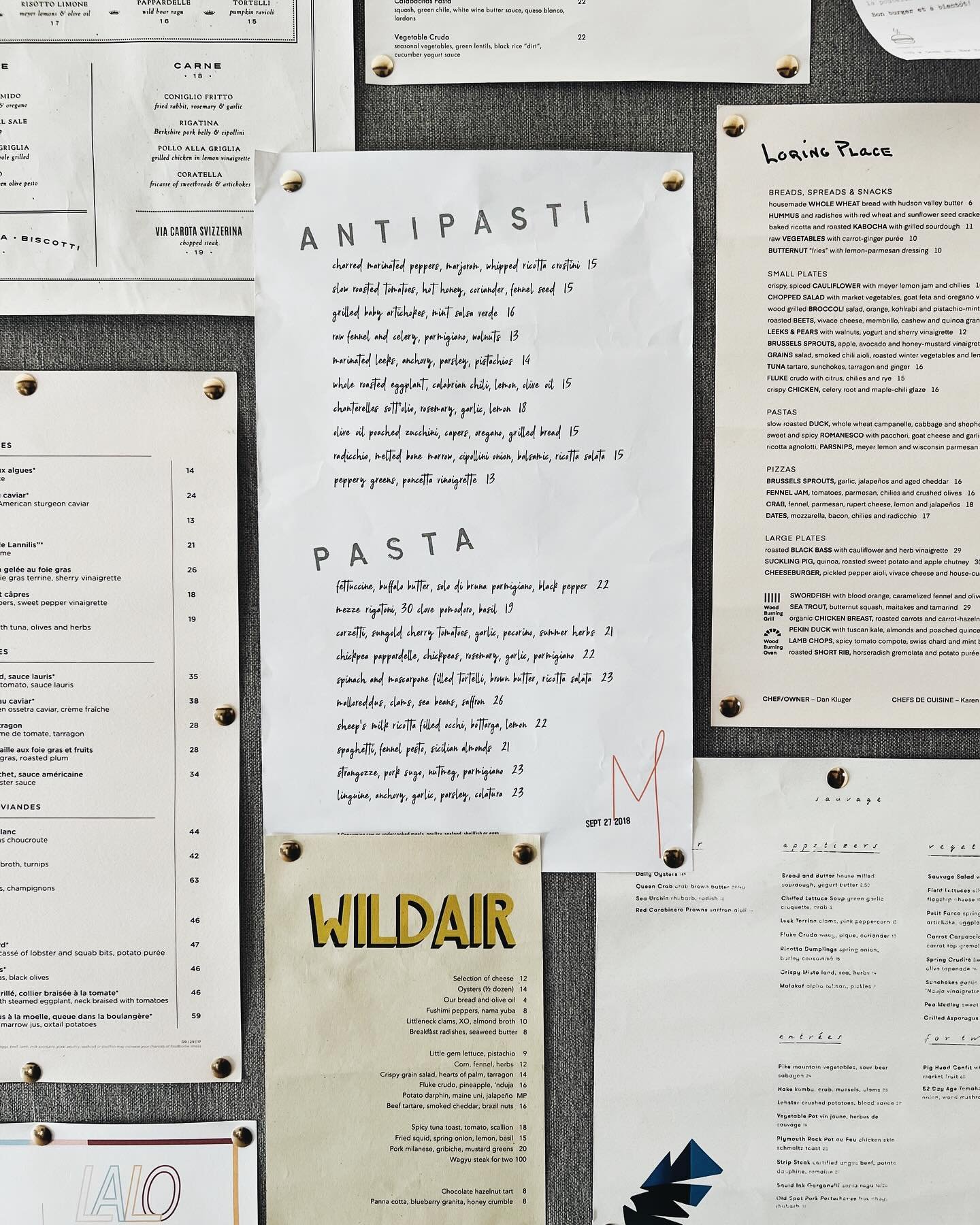 In the age of QR codes and online ordering, menu design may seem like a minor concern. But if the wall of menus in Carly&rsquo;s office could talk, it would tell you that assumption is oh-so-wrong. Menus, like other bespoke printed materials, help de