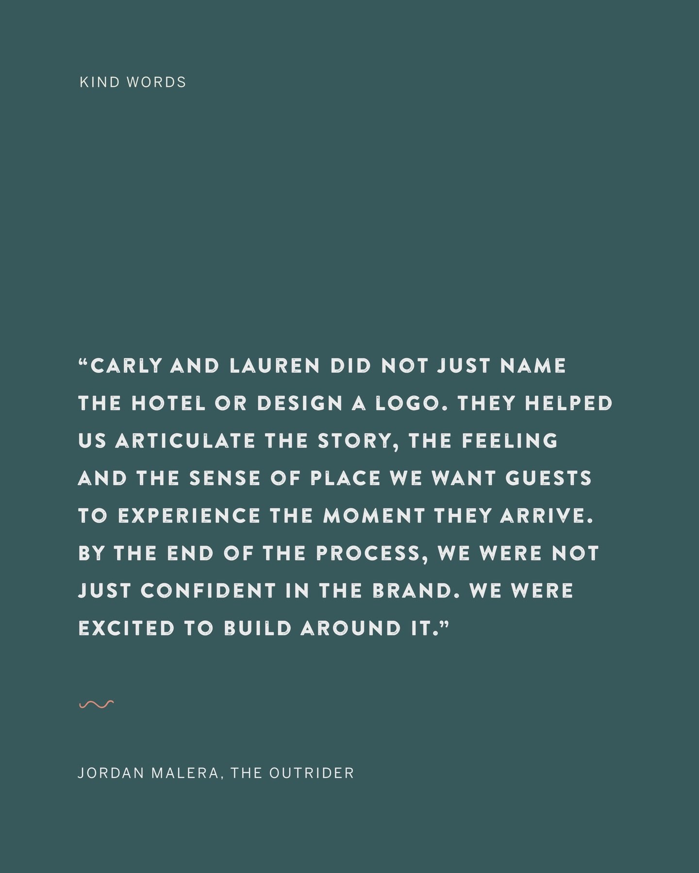 Part of what made our work on @outriderhotel so special was the entrepreneurial spirit of co-founders Jordan and Connor. They came to the process with a level of enthusiasm, curiosity and open-mindedness that made this collaboration a true pleasure, 