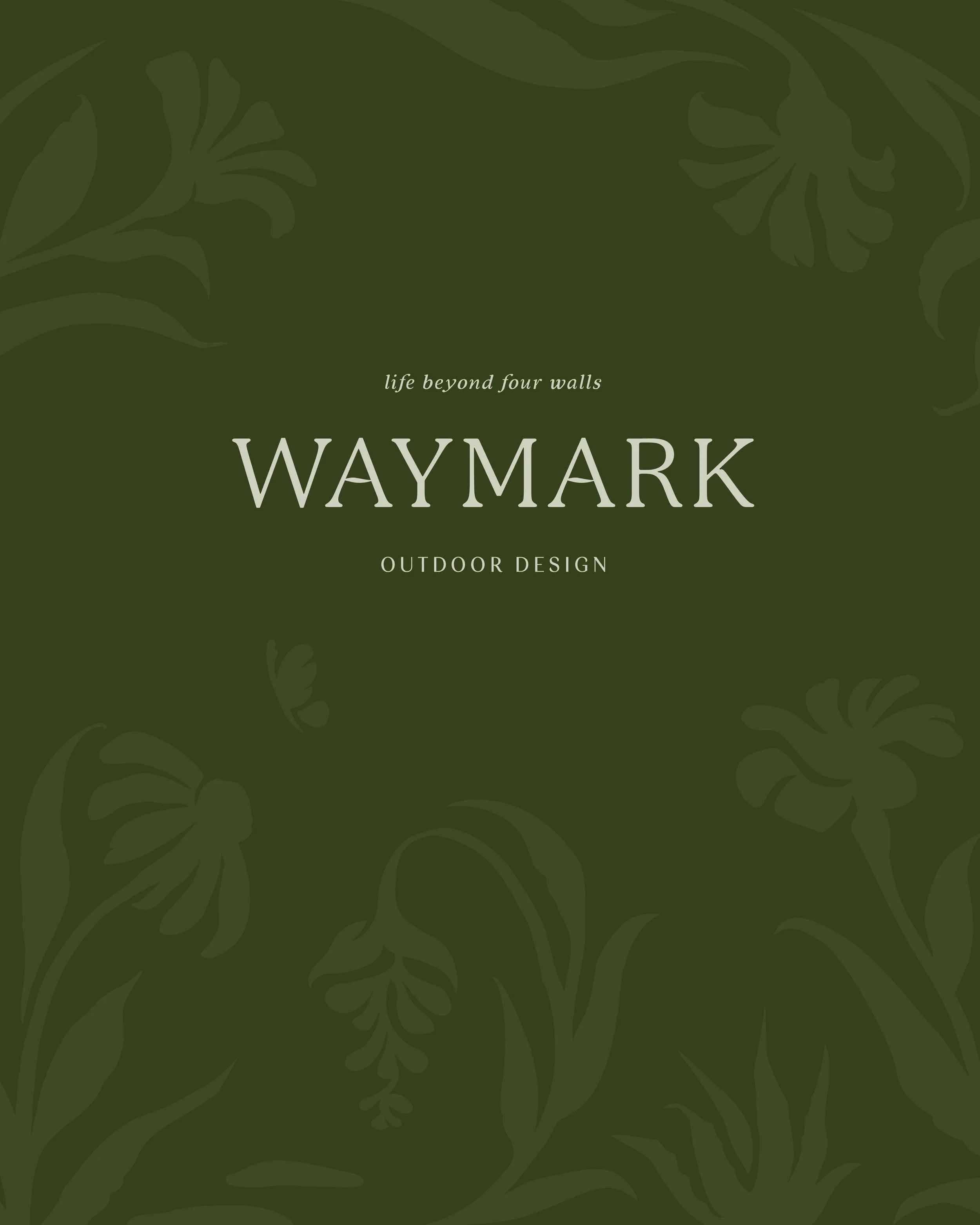 One of our favorite client collaborations from the last year wasn&rsquo;t in hospitality&mdash;it was a comprehensive positioning, renaming and branding project for a boutique landscape design company @waymarkoutdoordesign. Built on the bones of an e