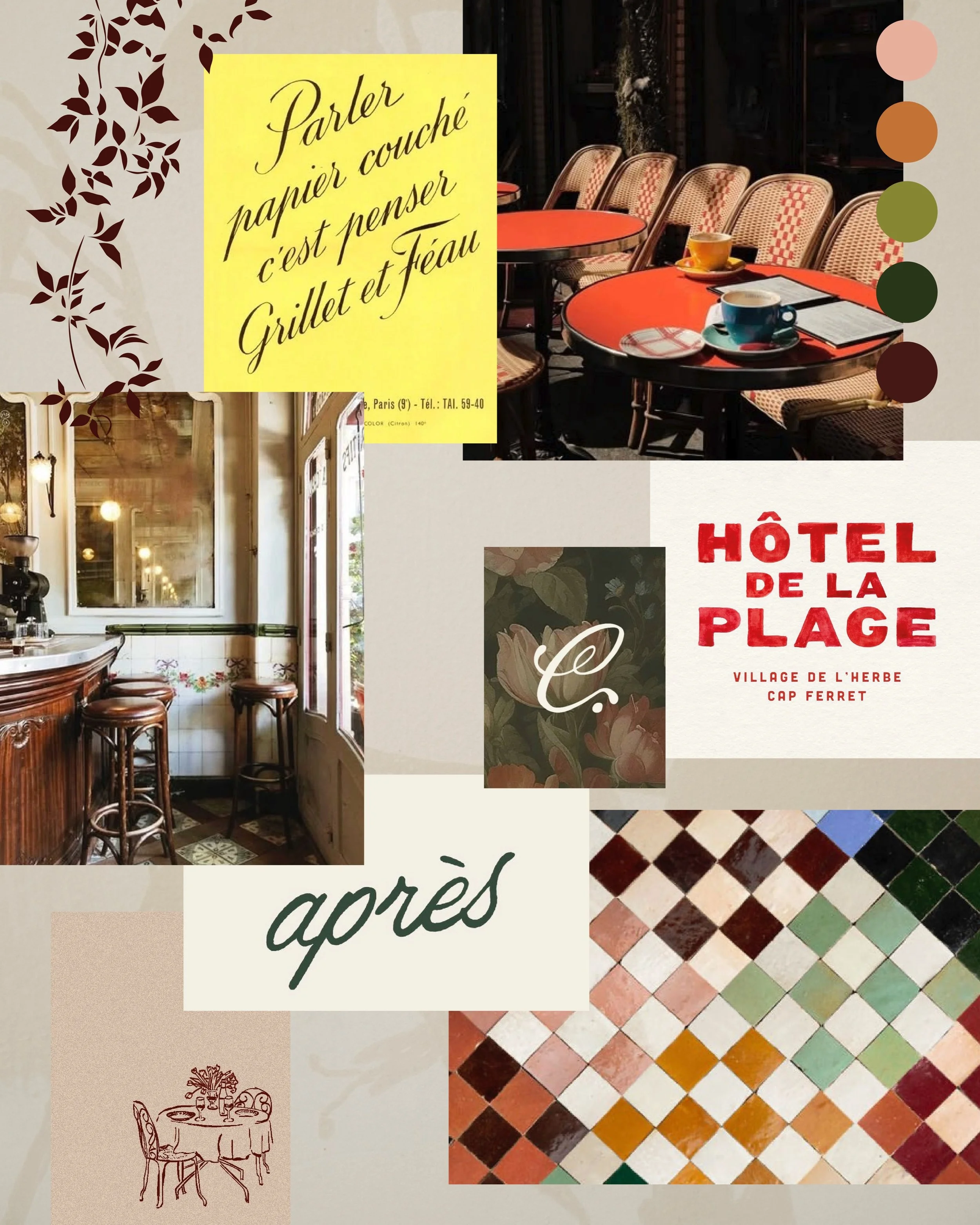 #SneakPeek | We&rsquo;ve been working on an all-day French F&amp;B concept, drawing inspiration from classic script and block font pairings that adorn beloved Parisian caf&eacute;s. Of course, translating French refinement for an American market requ