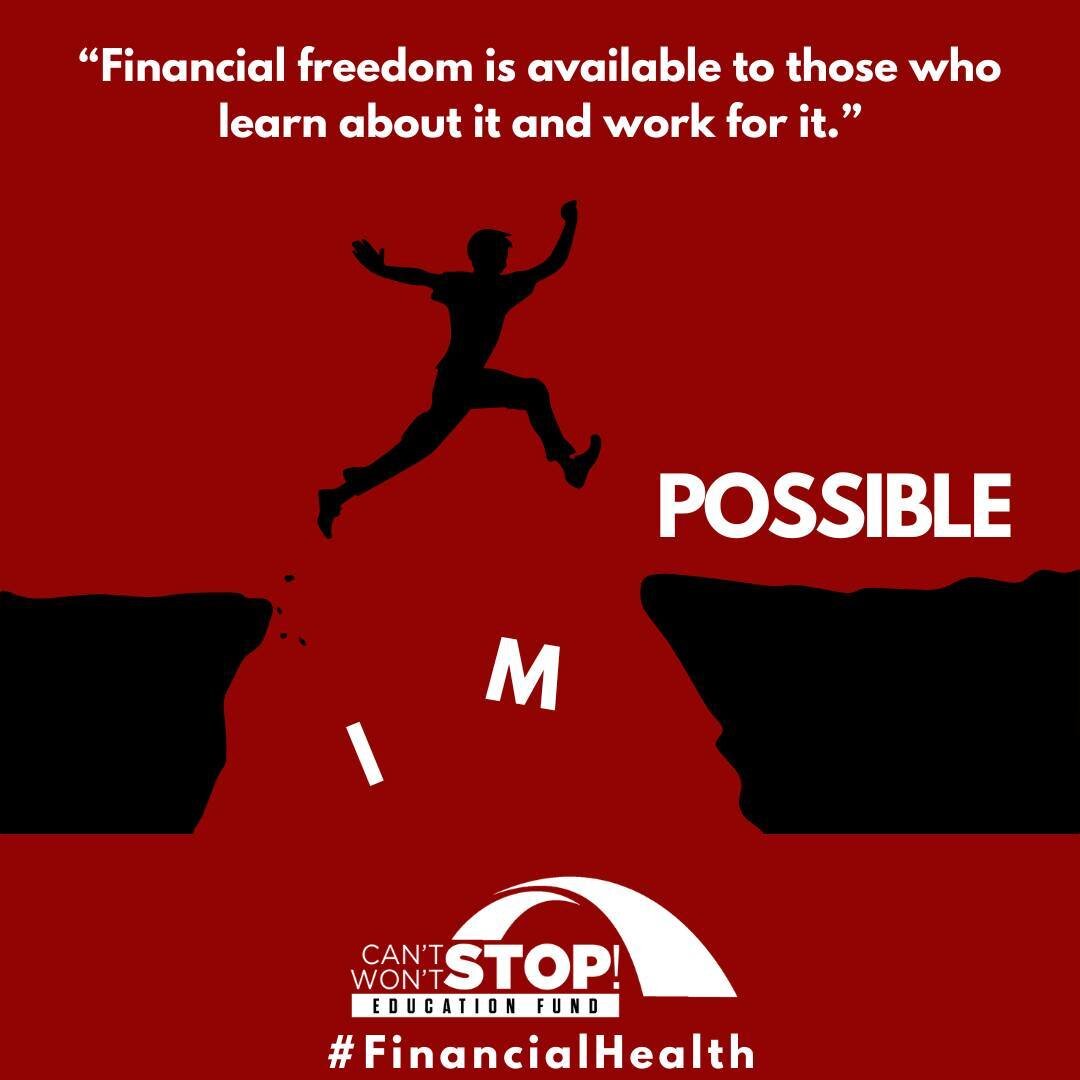 It may seem daunting when you first begin financial planning and goal setting. However, the best way to win is to simply get started. #CSWSEdFund encourages you to take the first step, set your goals and go! You got this! #FinancialHealth and freedom