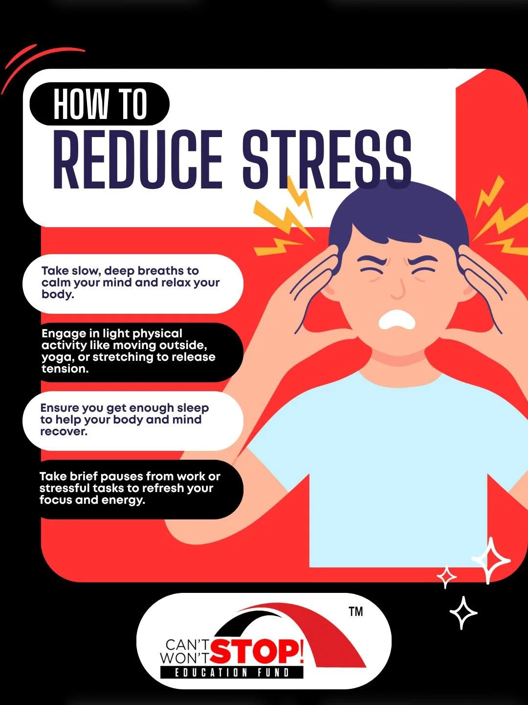 Stress isn&rsquo;t just a feeling. It&rsquo;s your body sounding the alarm. 🚨

When it lingers too long, it can affect your sleep, your mood, your focus, and even your physical health. That&rsquo;s why reducing stress isn&rsquo;t a luxury, it&rsquo;