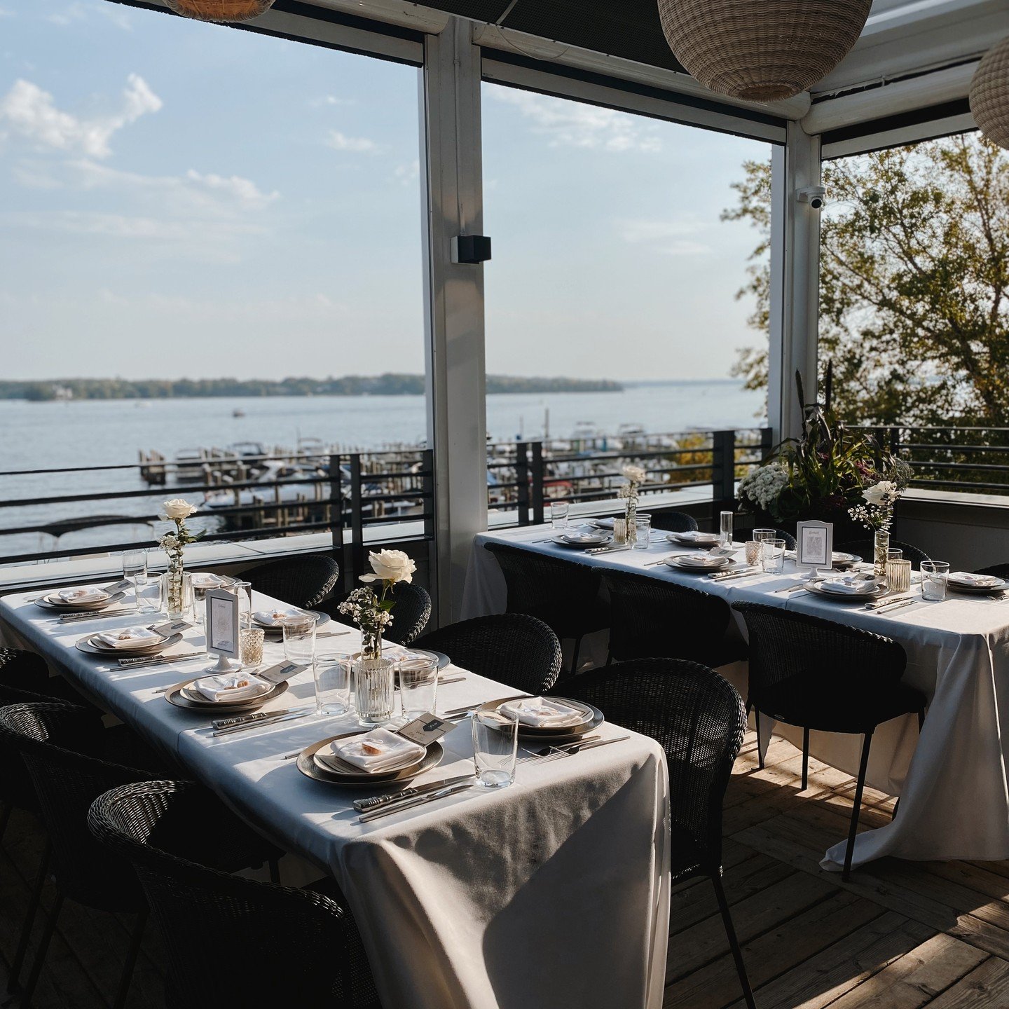 Under the stars, by the water &ndash; a private dining experience with nature's finest backdrop.
Whatever your reason to party&hellip; you will be sure to wow your guests with access to the only Rooftop on Lake Minnetonka. Features a private bar, and