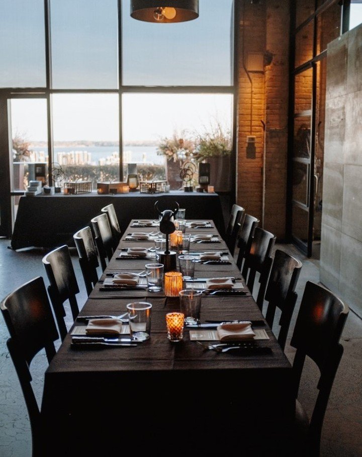 Sunsets hit different on the lake. 

The Revel Room is the perfect fit for your next event.
Did we mention it features a private patio overlooking the water? Seats up to 50 guests. Have more than that? No problem, add on the Knotty Room for up to 80 