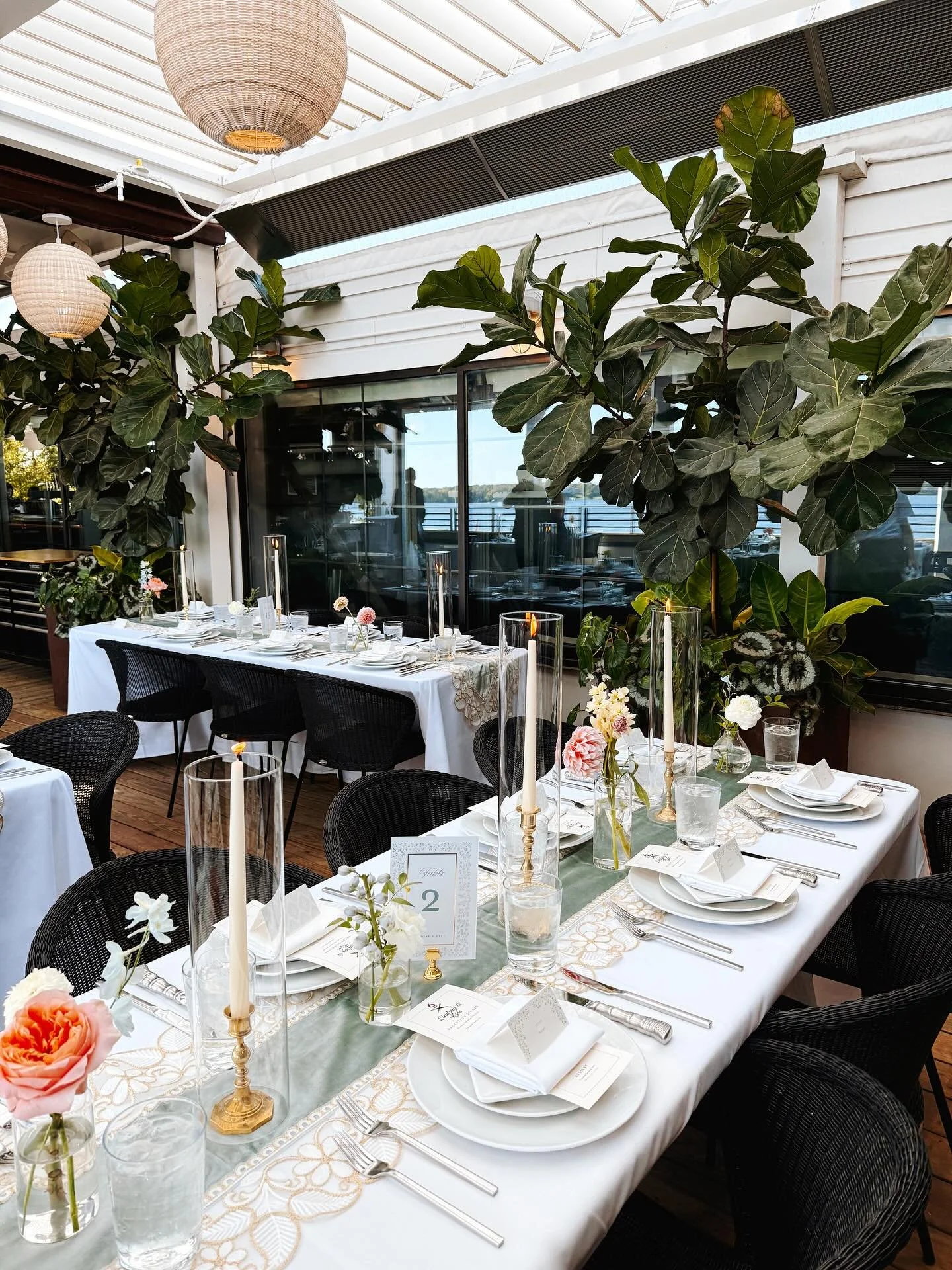 Cheers to the weekend! Loving all the details from this wedding reception tonight.