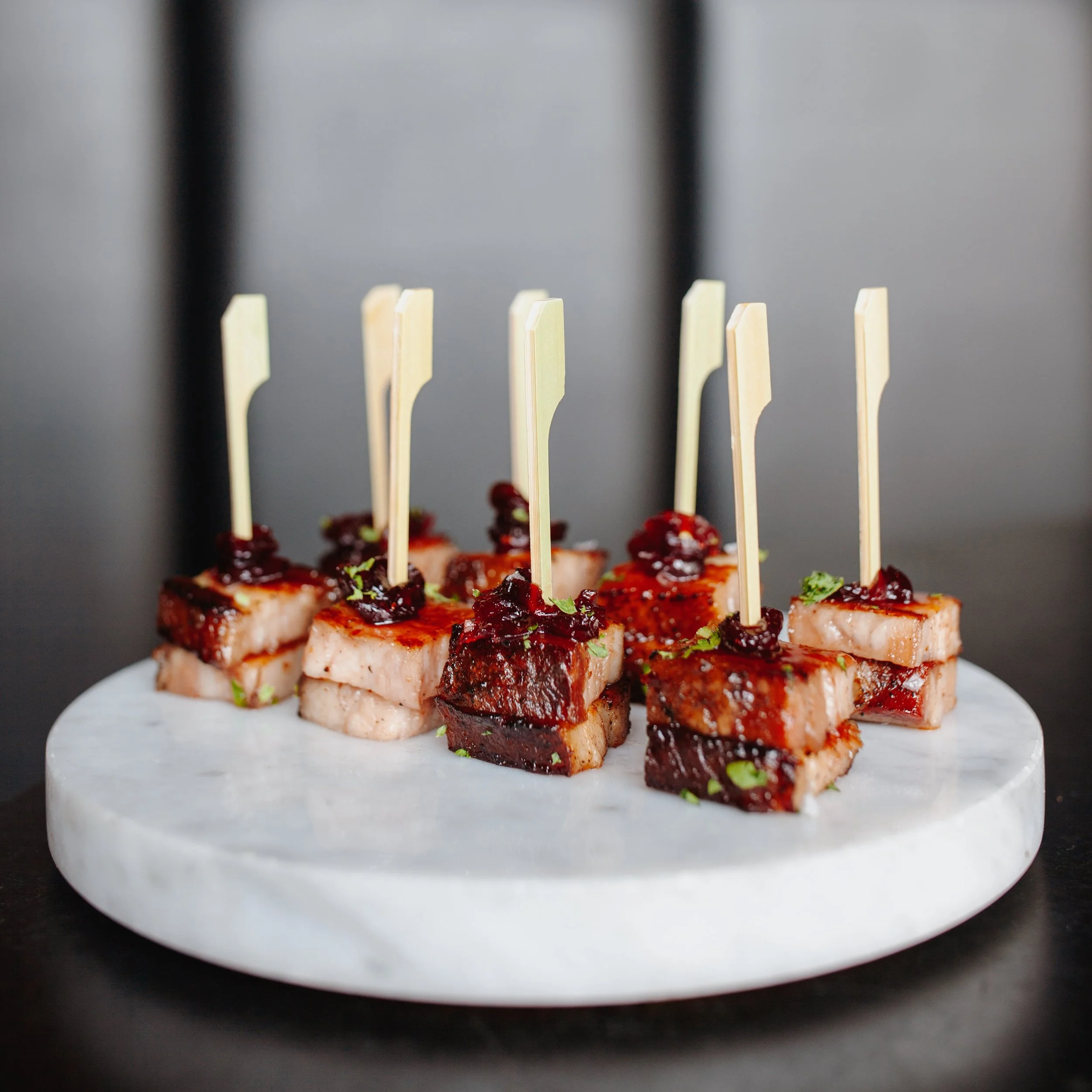 The perfect bite, every time. 🥓✨

House Smoked Bacon Skewer. Thick-cut peppered bacon with house-cured, bourbon-infused cherries. Sweet, smoky, salty, and made for your next event.

#PartyAt6Smith #6Smith #PrivateDining #EventInspo #LakeMinnetonka #