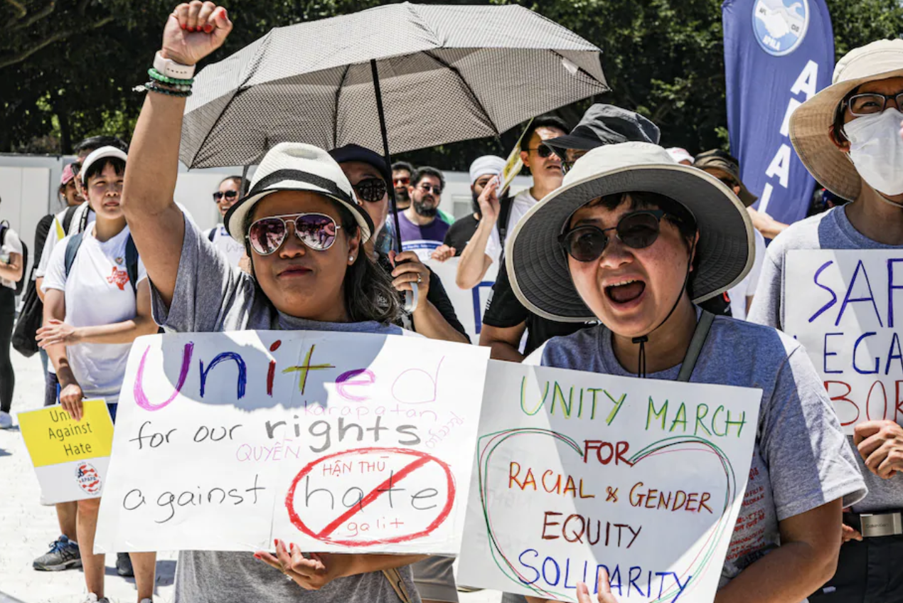 Asian American groups rally for racial and social equality