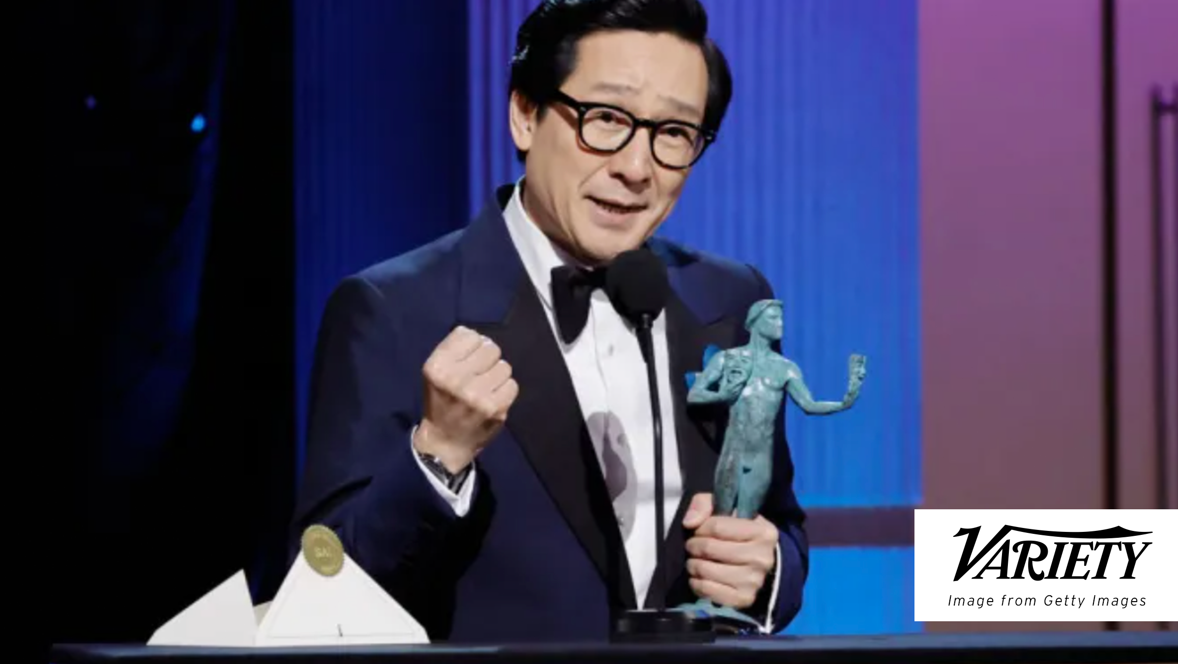 Ke Huy Quan Becomes First Asian Male Film Winner at SAG Awards for ‘Everything Everywhere All at Once’