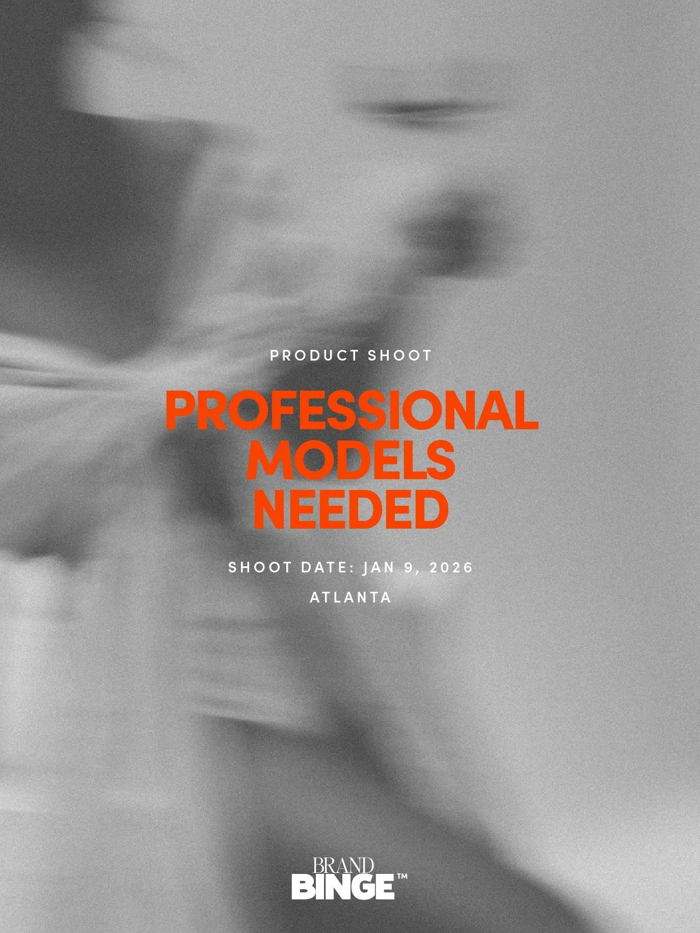 Looking for 3-5 models for an upcoming product shoot. Shoot date is January 9th, Time TBD. 

Women. Elder Gen Z, Millenial. All body types and races.

If you're available, DM me with your rates and a headshot I can pass along to the client for approv