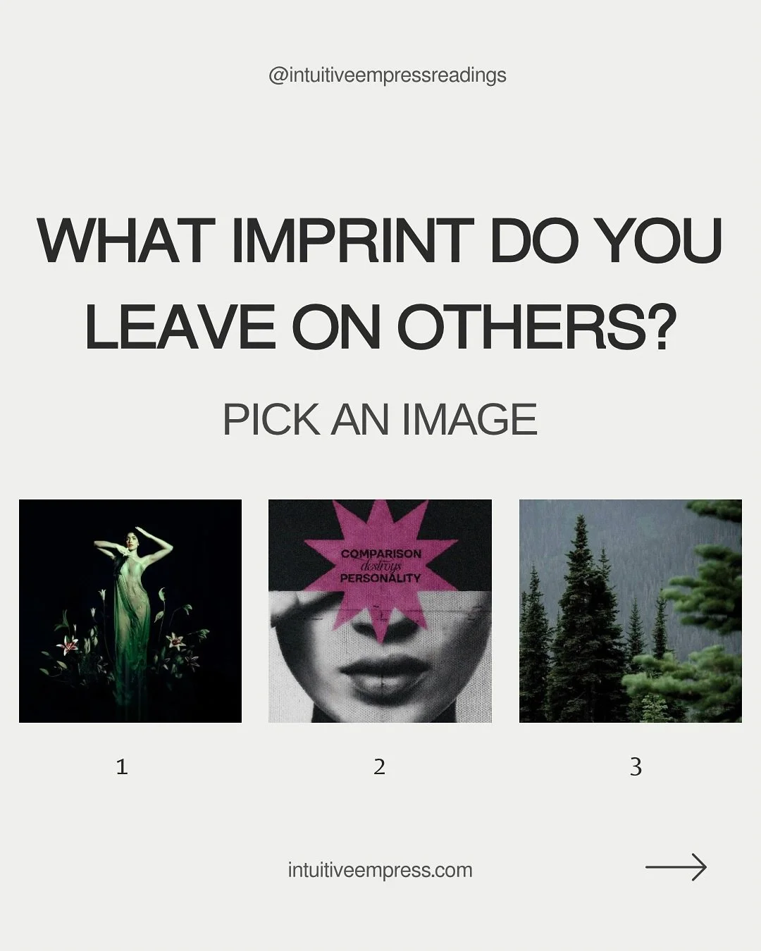 Feeling delicious after a month off social media. 🖤 Here&rsquo;s your next reading that&rsquo;s been sitting in the archives &mdash; What imprint do you leave on others? 

This reading is meant to explore how your energy affects people, long after y