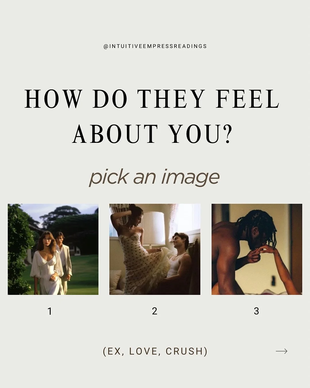 How do they feel about you? 🌷💌🪢🍋🤍
~ PICK AN IMAGE 

🐚For more access to exclusive readings (including the JUNE reading I just posted!) Join the Temple of Venus Community on Patreon for just $7.77 USD / month.

&bull;

What You Receive:

🌷Month