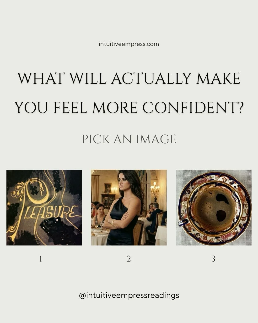 Personal May Forecasts are 40% off &mdash; $33, limited time. ⚱️🌞🔑 Link in bio.

What will actually make you feel more confident? | Pick an Image 

These are general readings for entertainment purposes only. 

For something deeper and more personal