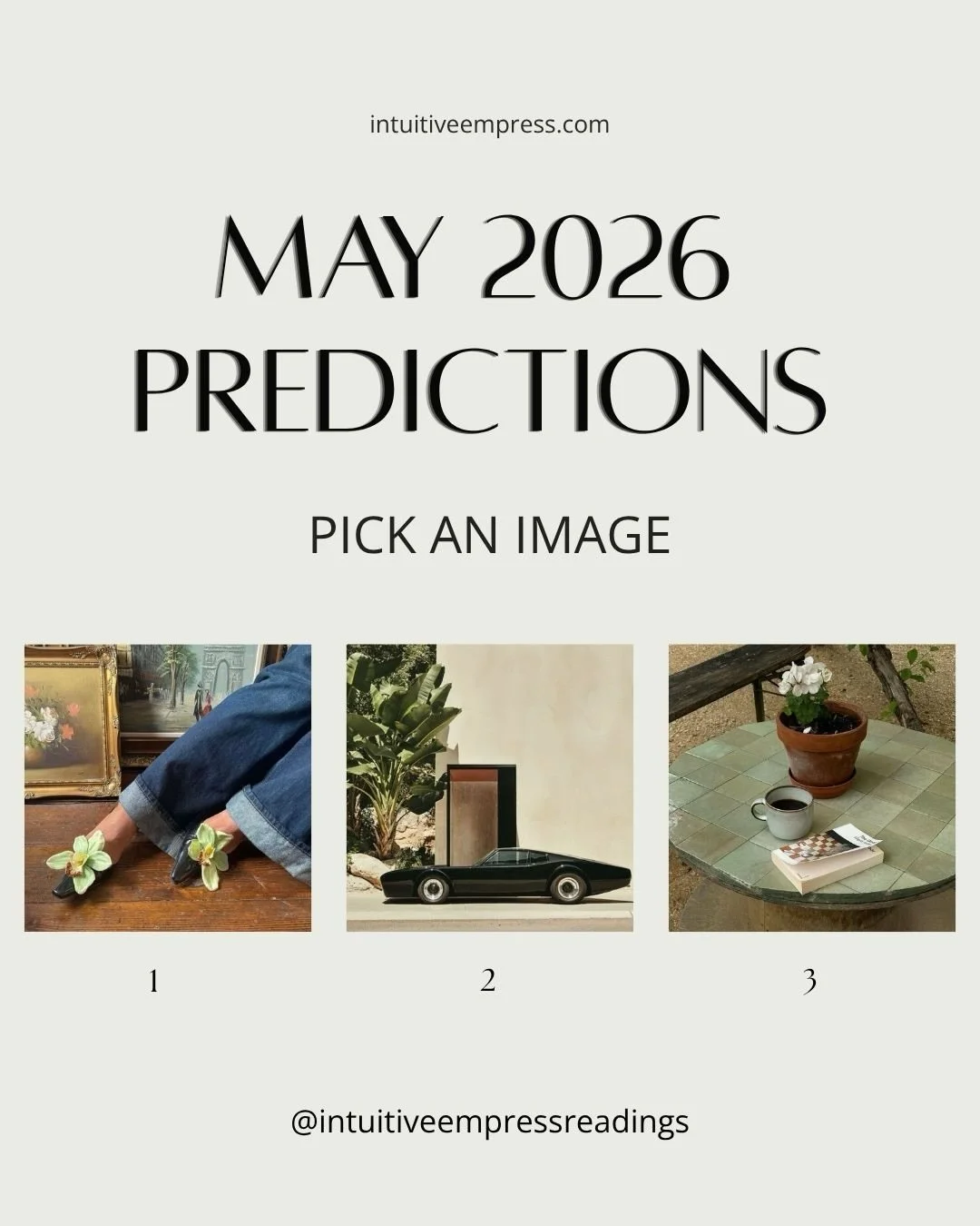 🤎🌿🩰🧿 May (personalized + specific) monthly forecasts can be purchased using the link in my bio, for a more in-depth analysis of your month ahead.

they are 40% off until midnight! 

&bull;

you&rsquo;ll receive a pre-recorded video reading to you