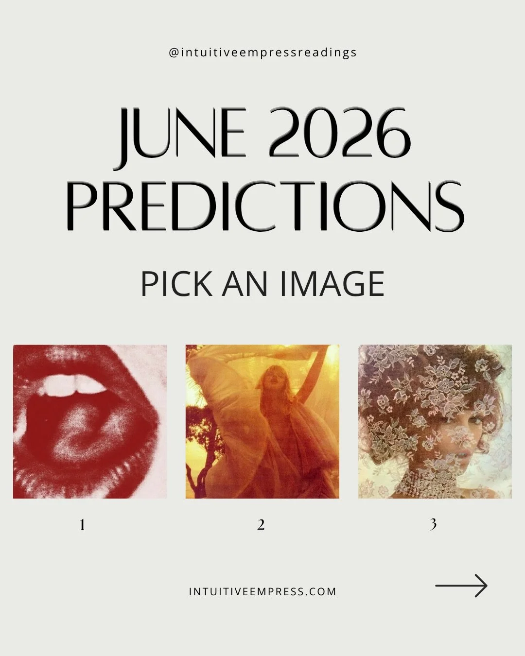 💋🍇🍒🌞 June forecasts (highly accurate + specific) are available now. Link in bio to book yours.

&bull;

You&rsquo;ll receive a pre-recorded video reading to your email within 5-7 days.

&bull;

pick an image for your #june intuitive predictions ?