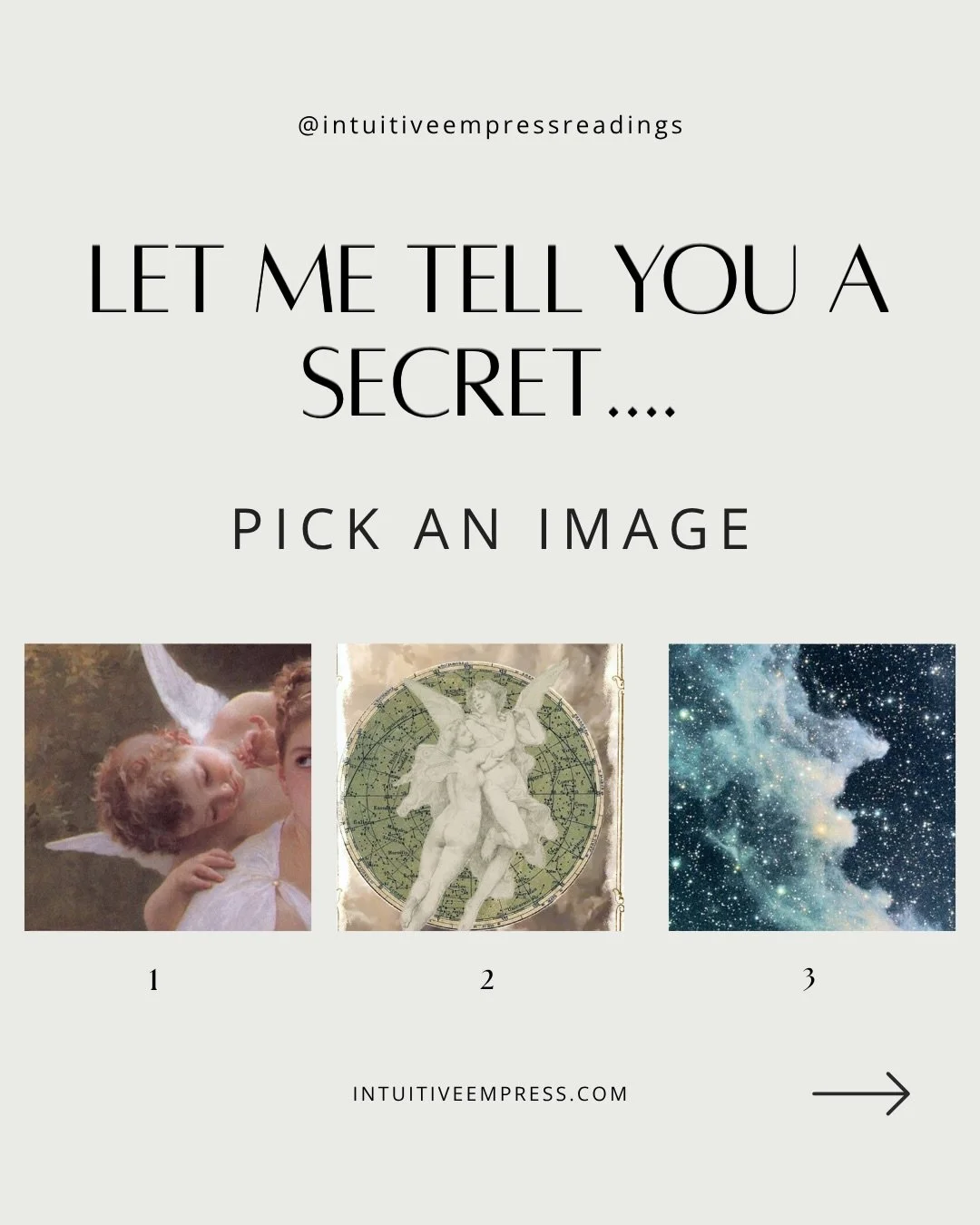 let me tell you a secret ⋆˙🌗🪽

pick an image 

&bull;

Before choosing your image, make sure you are hydrated &amp; grounded. Take a few nourishing breaths and select using your intuition. Don&rsquo;t overthink it. These are general readings &amp; 