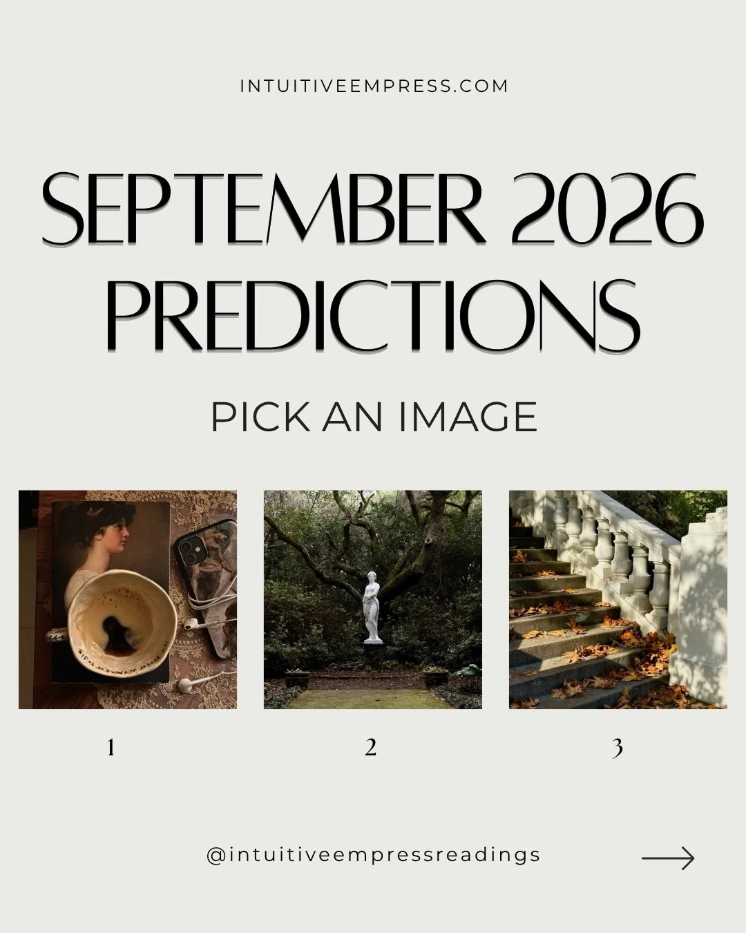 September 2026 Predictions | pick an image ☕️🤎🦢📚

These are meant to be taken loosely as they are general readings. Things can always shift &amp; change. 

&bull;

For greater accuracy, you can purchase my Intuitive Monthly Forecast through the 🔗