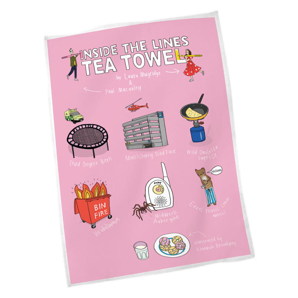 INSIDE THE LINES SERIES ONE TEA TOWEL
