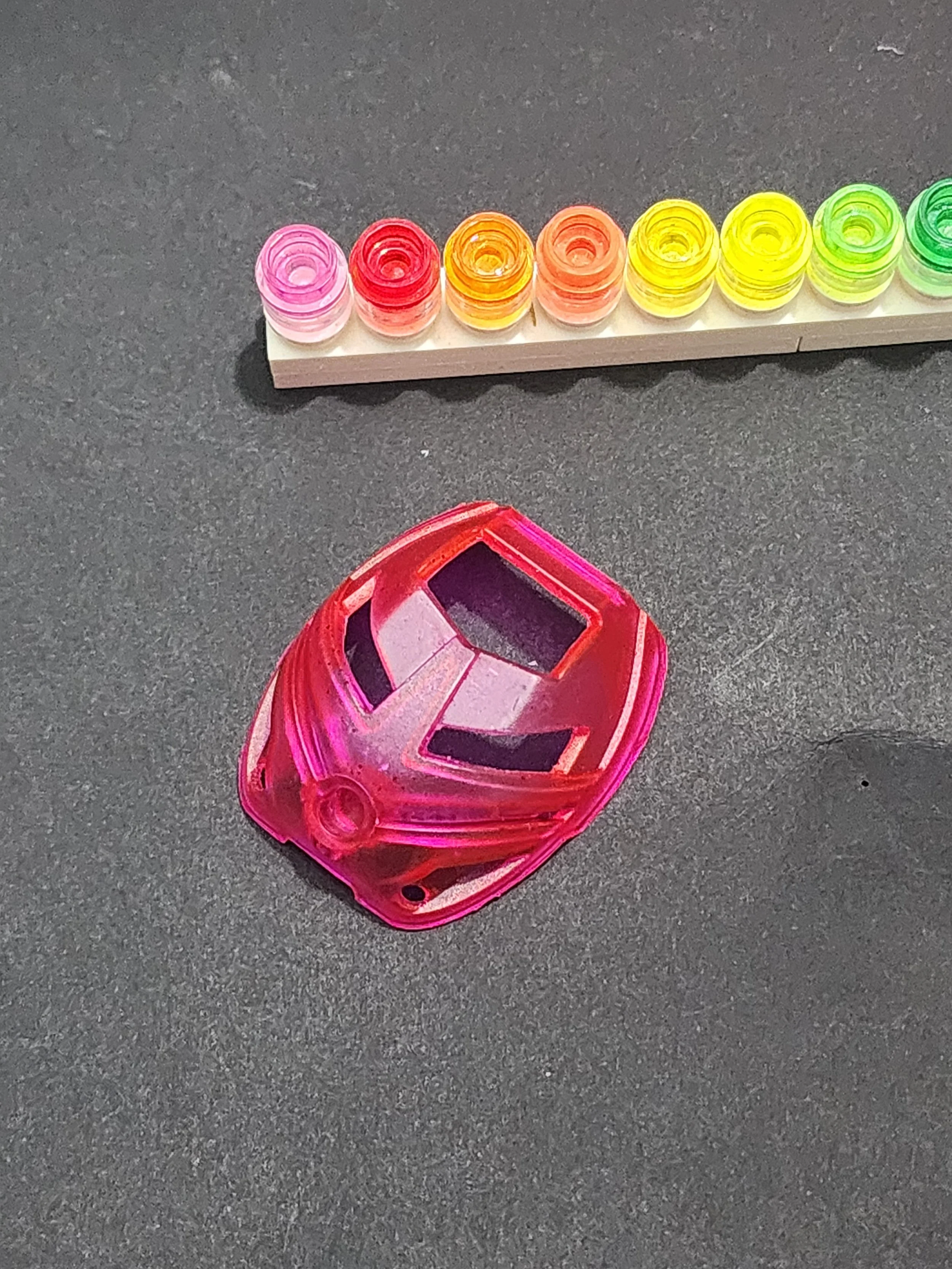 speckle neon transparent pink ruru