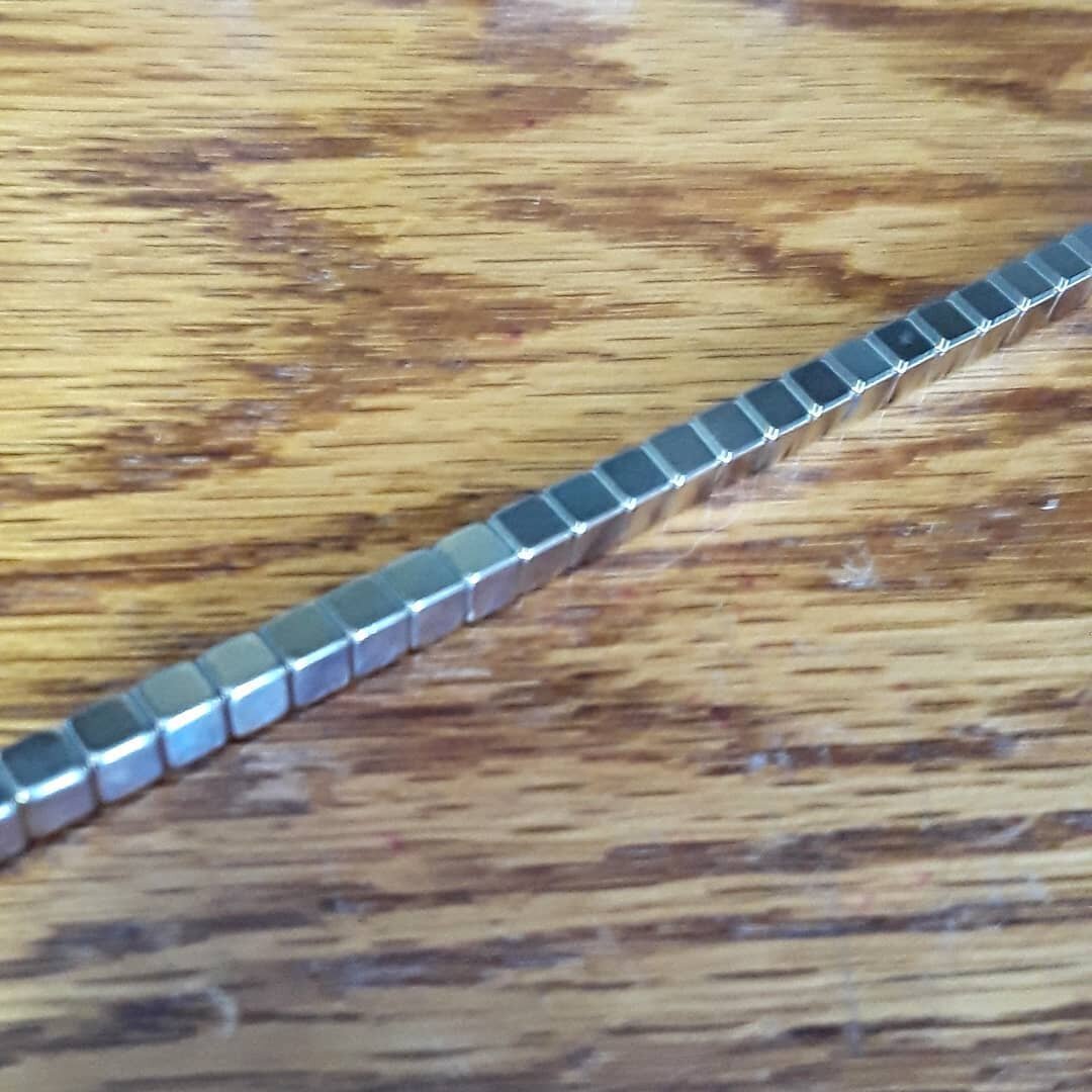 Messing with some magnets that I got today. Planning on implementing them in some of my mocs. These are 4mm neodymium magnets. They fit in 1x1 bricks, but not quite 1&times;1 cylinders.

#lego #biogram #bionicle #magnets
