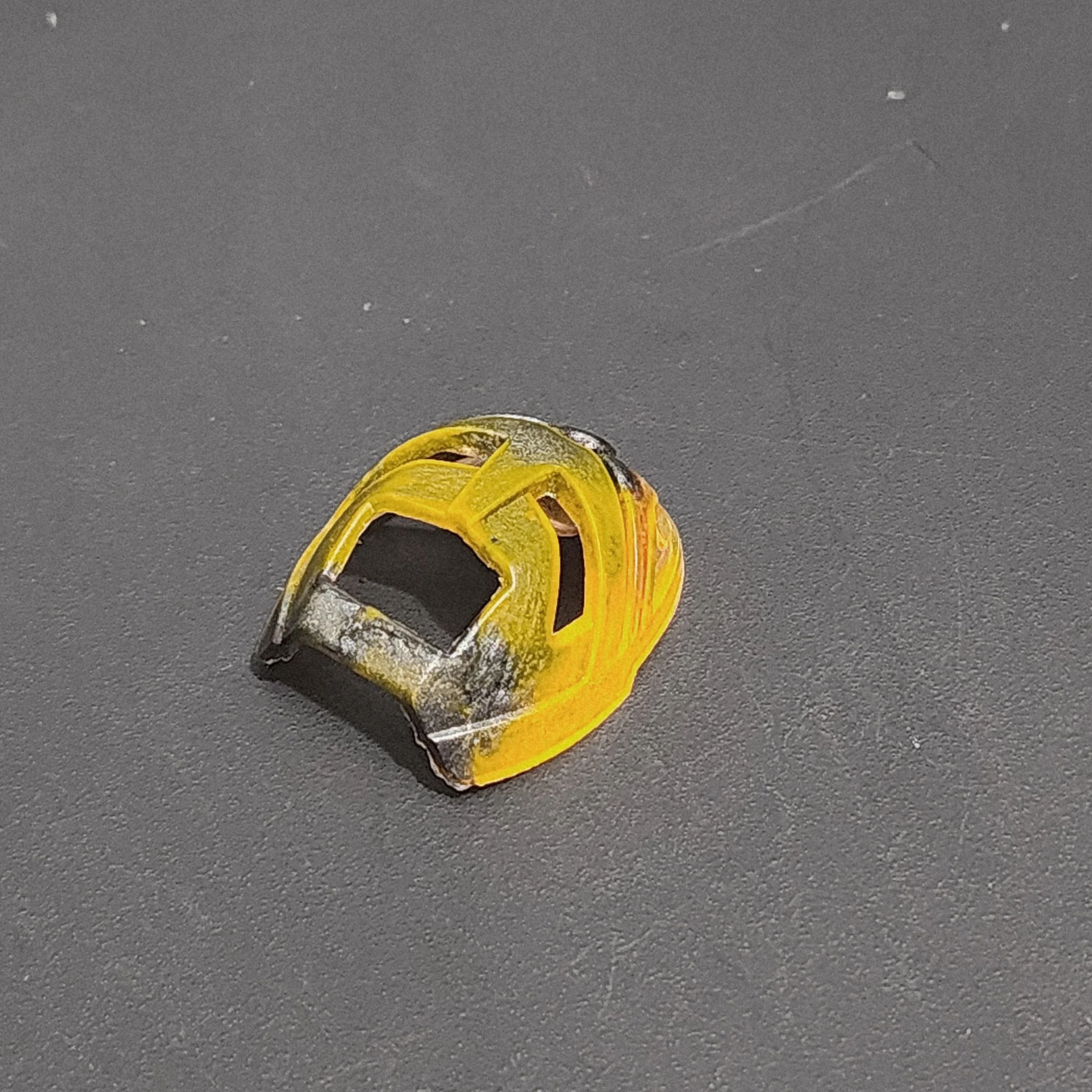 Ruru Neon orange, metallic, and transparent